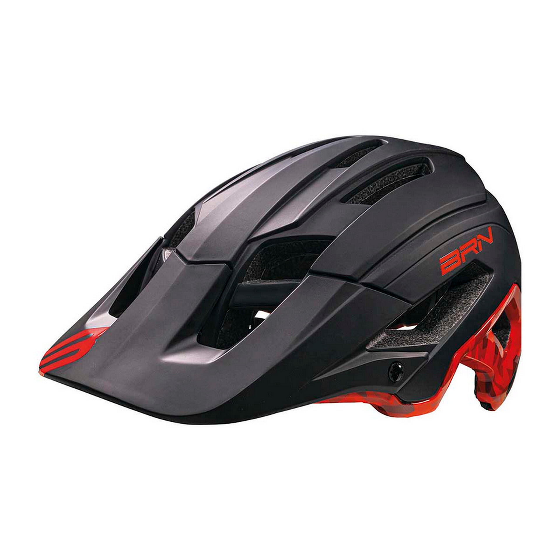 Kask rowerowy MTB SKEGGIA, czarno-czerwony
