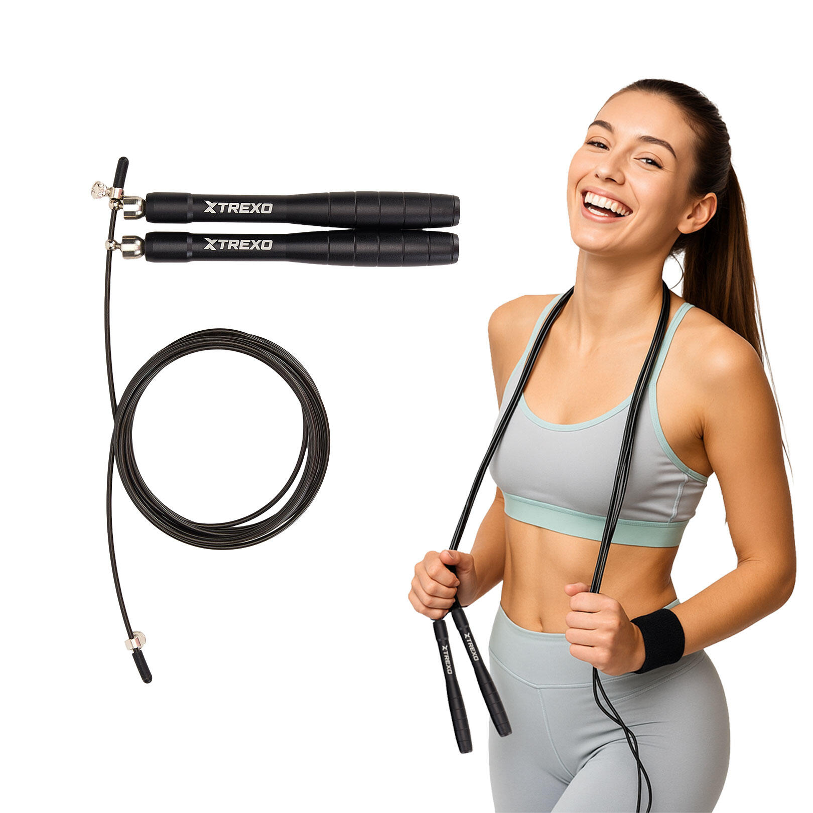 Skakanka XTREXO Alu-speed