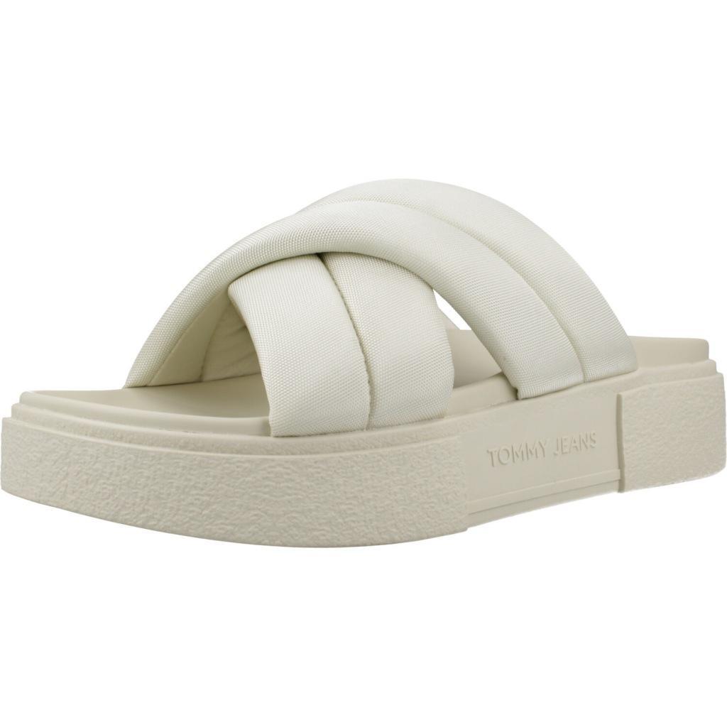 Sandały TOMMY JEANS FLATFORM SANDAL Biały