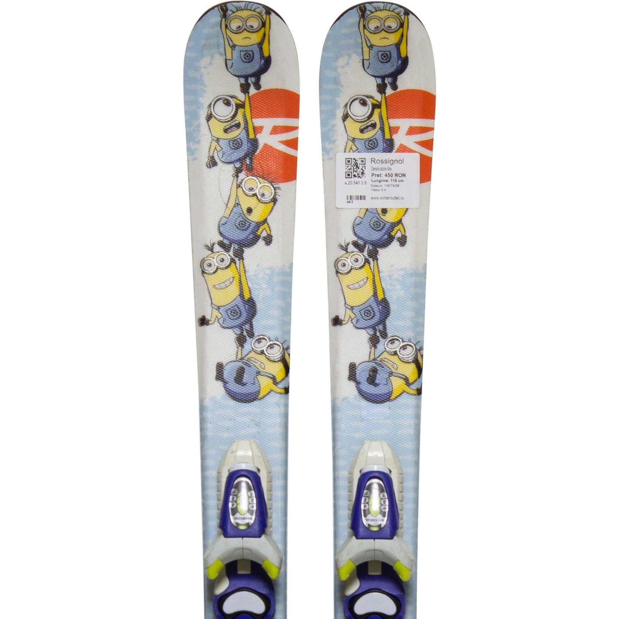 Second Life- Narty ROSSIGNOL Despicable Me, 116 cm- Stan bardzo dobry