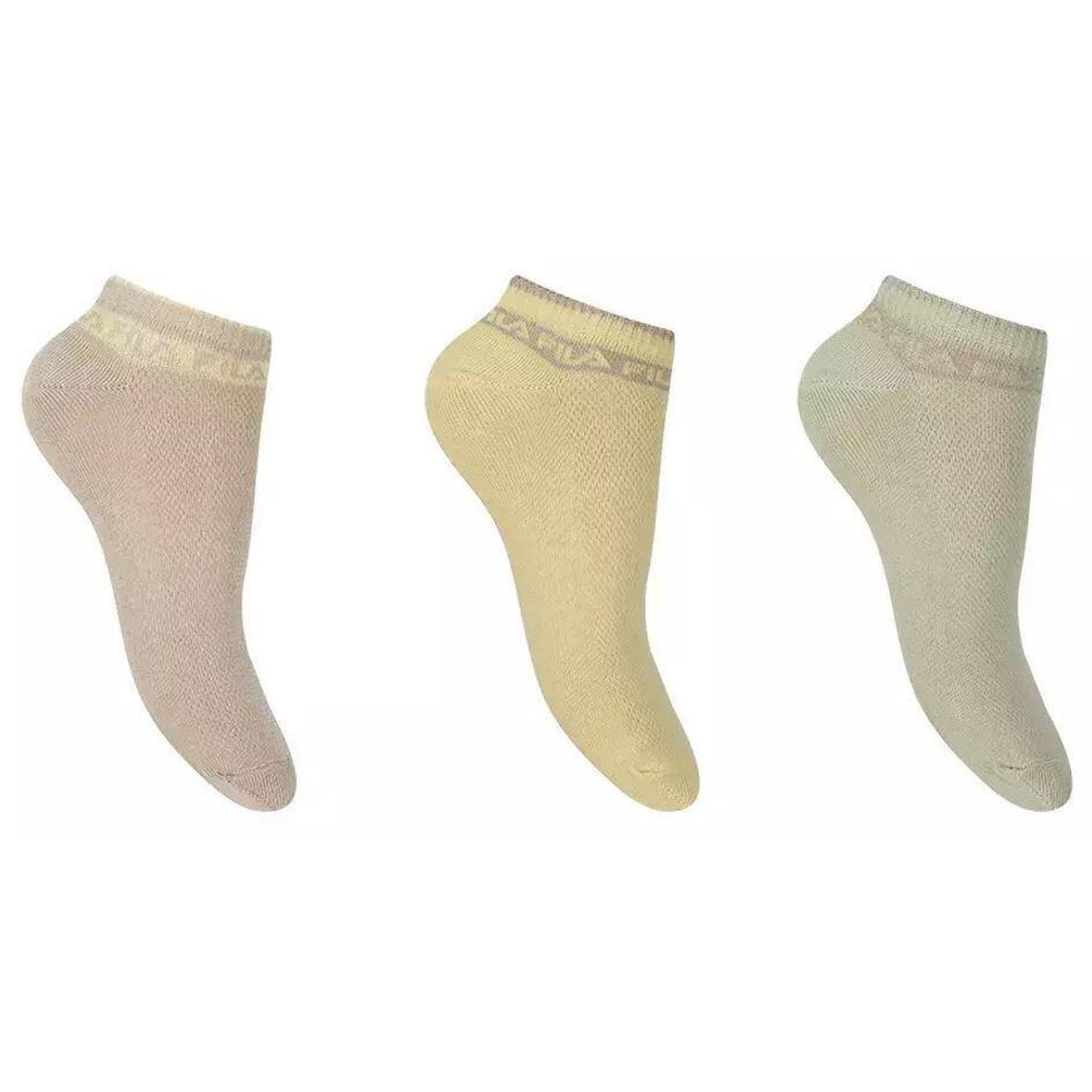 Fila 3-pack damskie stopki no-show 39-42