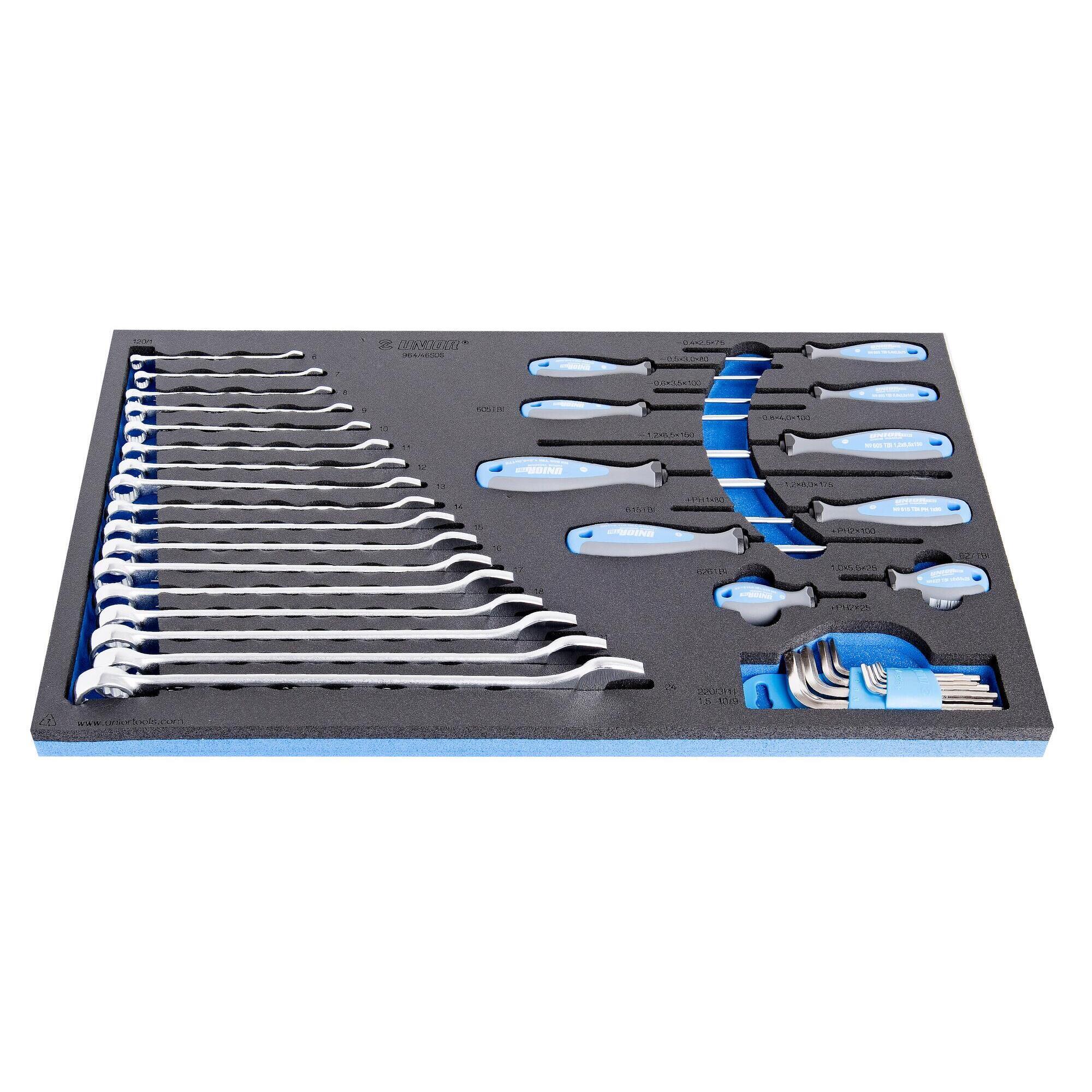 Unior Set wrenches and screwdrivers
