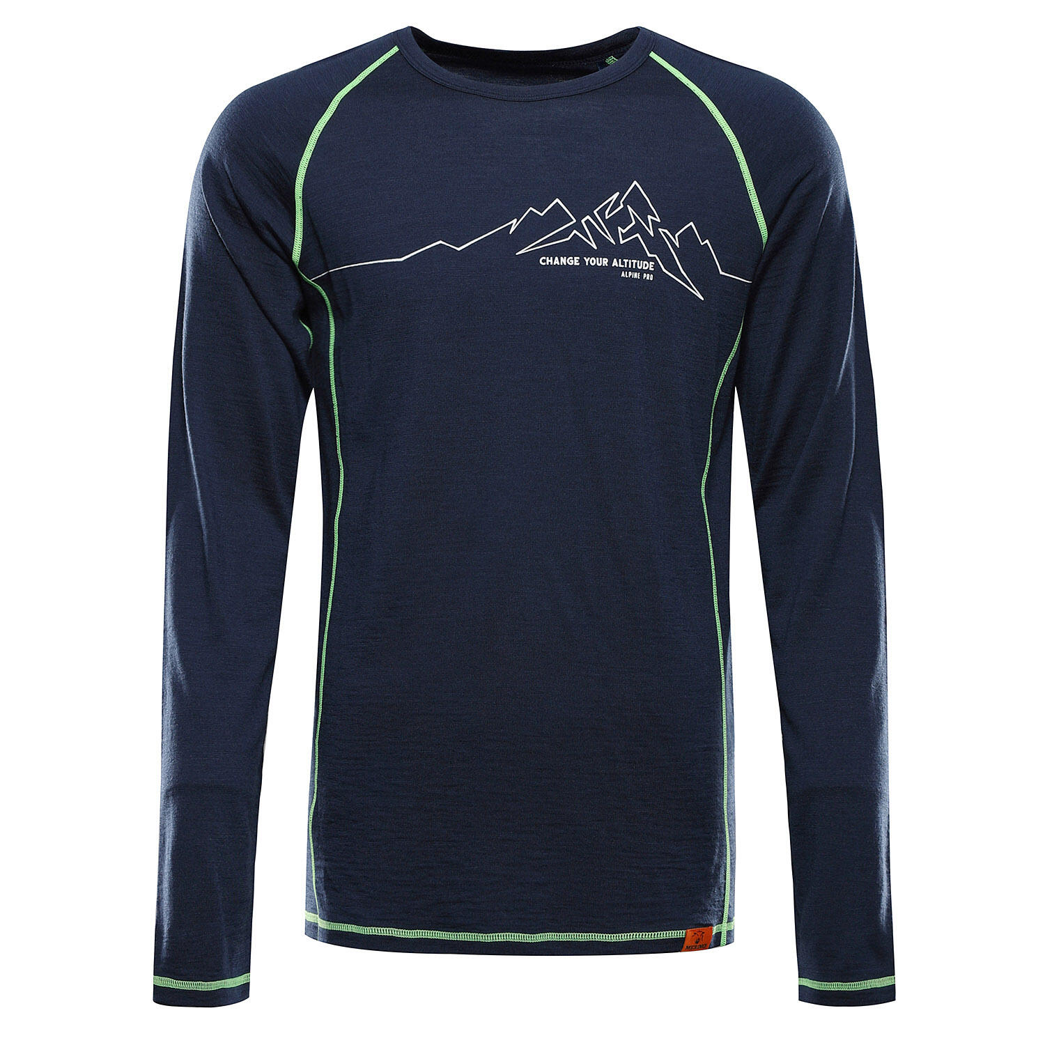 Koszulka męska turystyczna wełna merino 87% Alpine Pro Meren