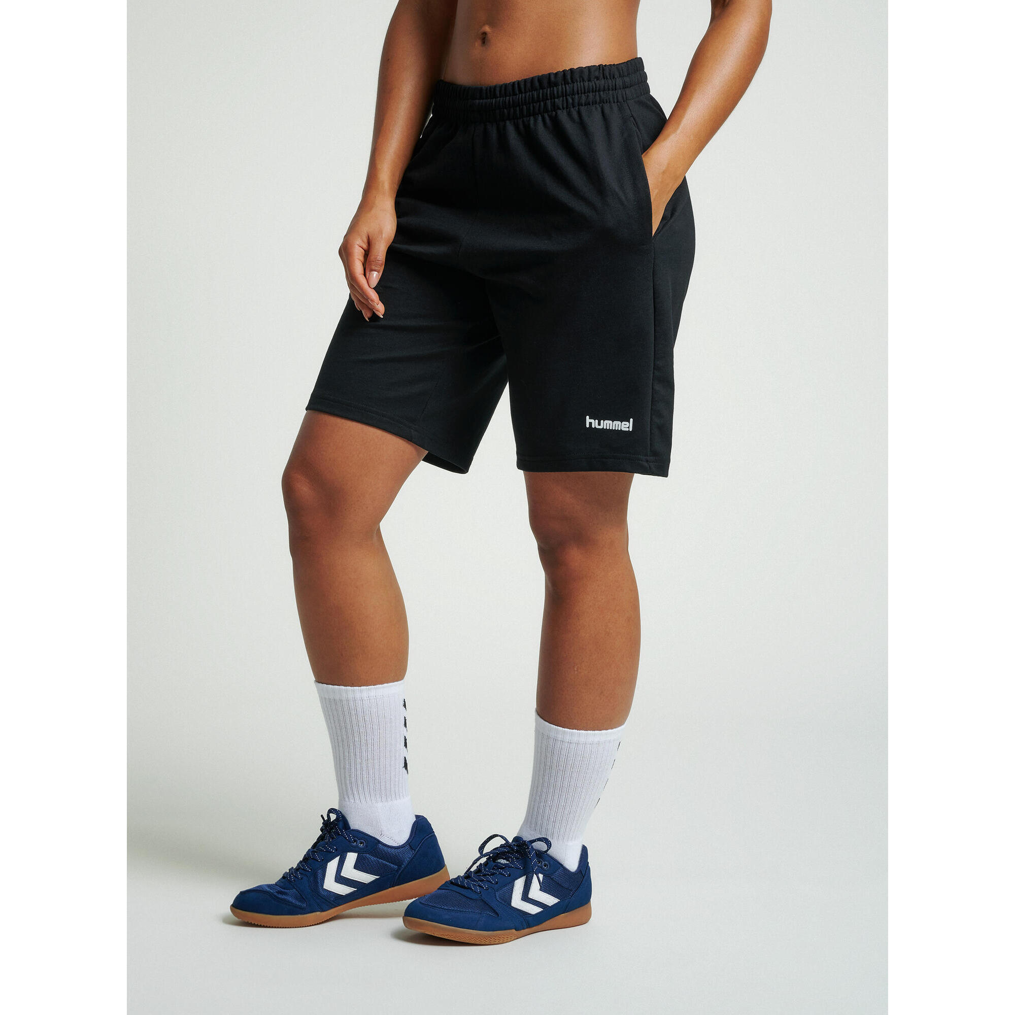 Spodenki bawełniane sportowe damskie Hummel Go Cotton Bermuda Shorts Woman