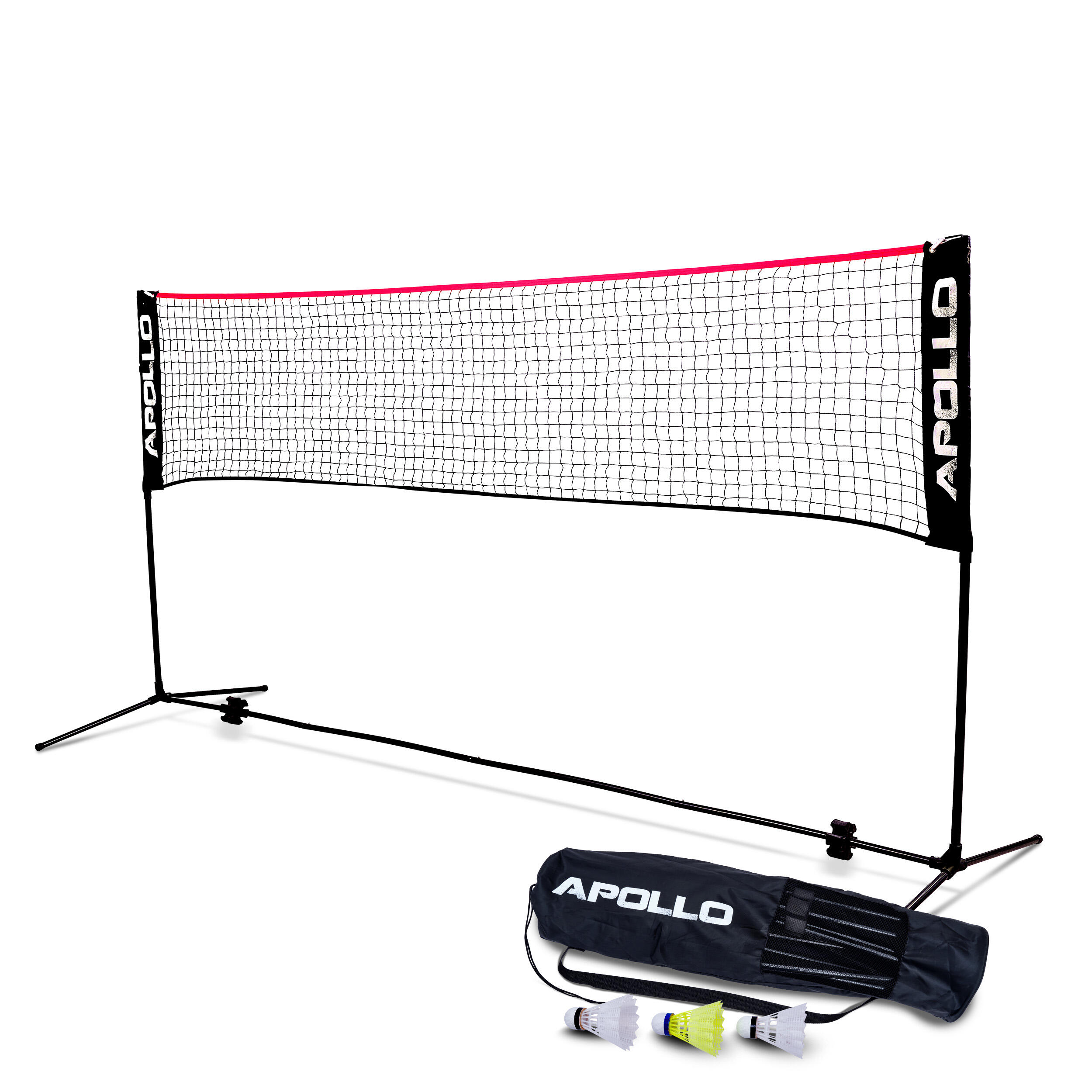 Apollo Siatka 400 cm multisportowa regulowana – Badminton, siatkówka, beachball