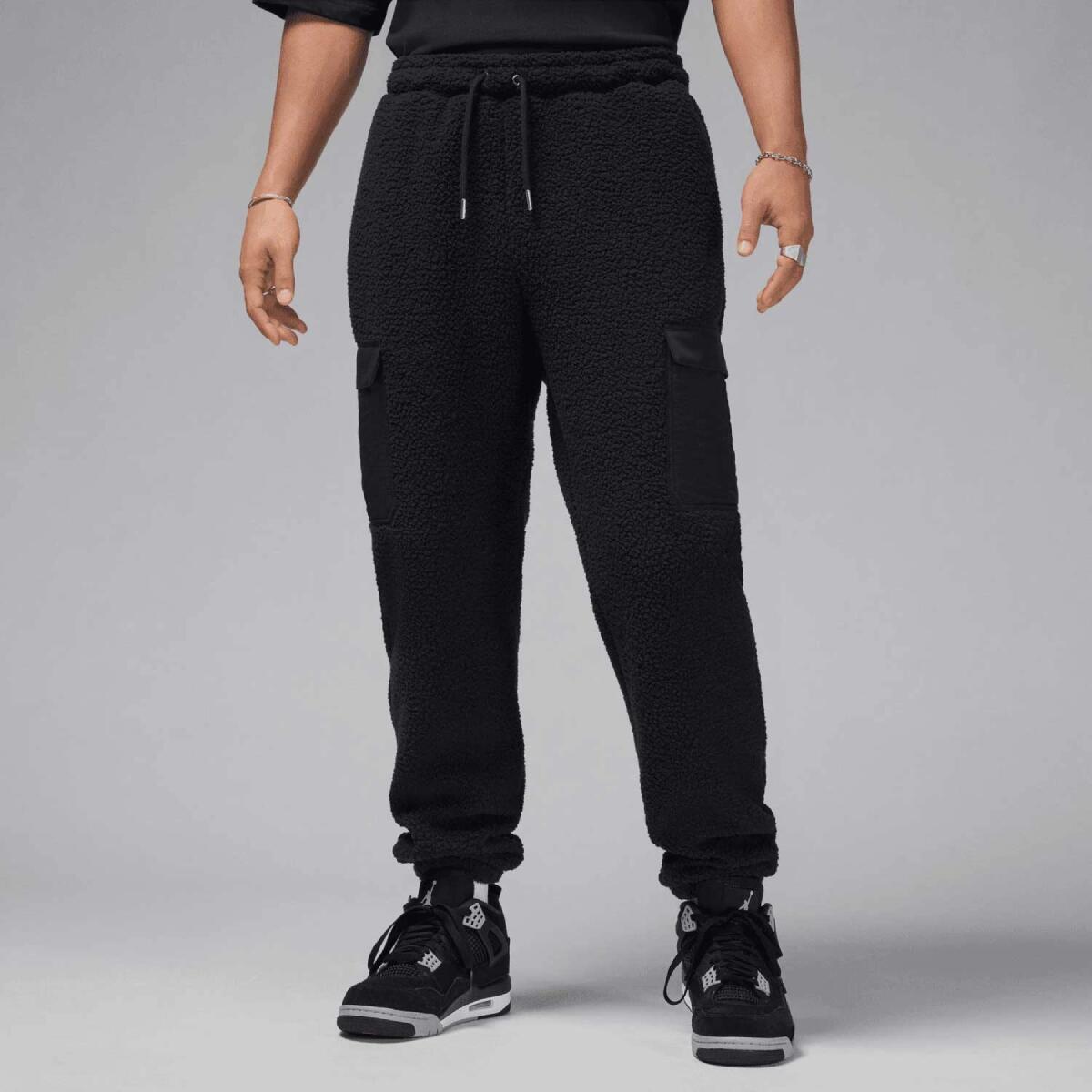 Spodnie męskie Air Jordan Flight Sherpa Pants Czarne - FV7450-010