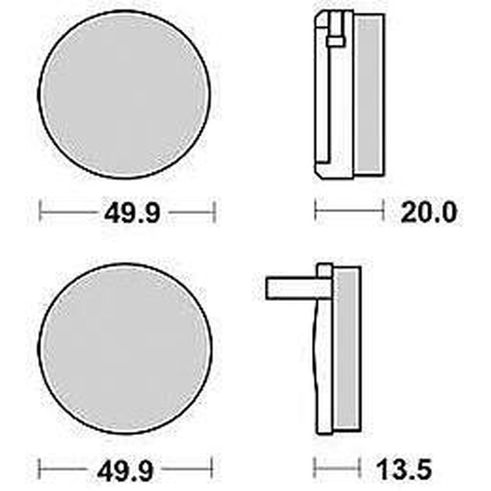 Trw MCB 32 Organic Brake Pads for Urban Cycling