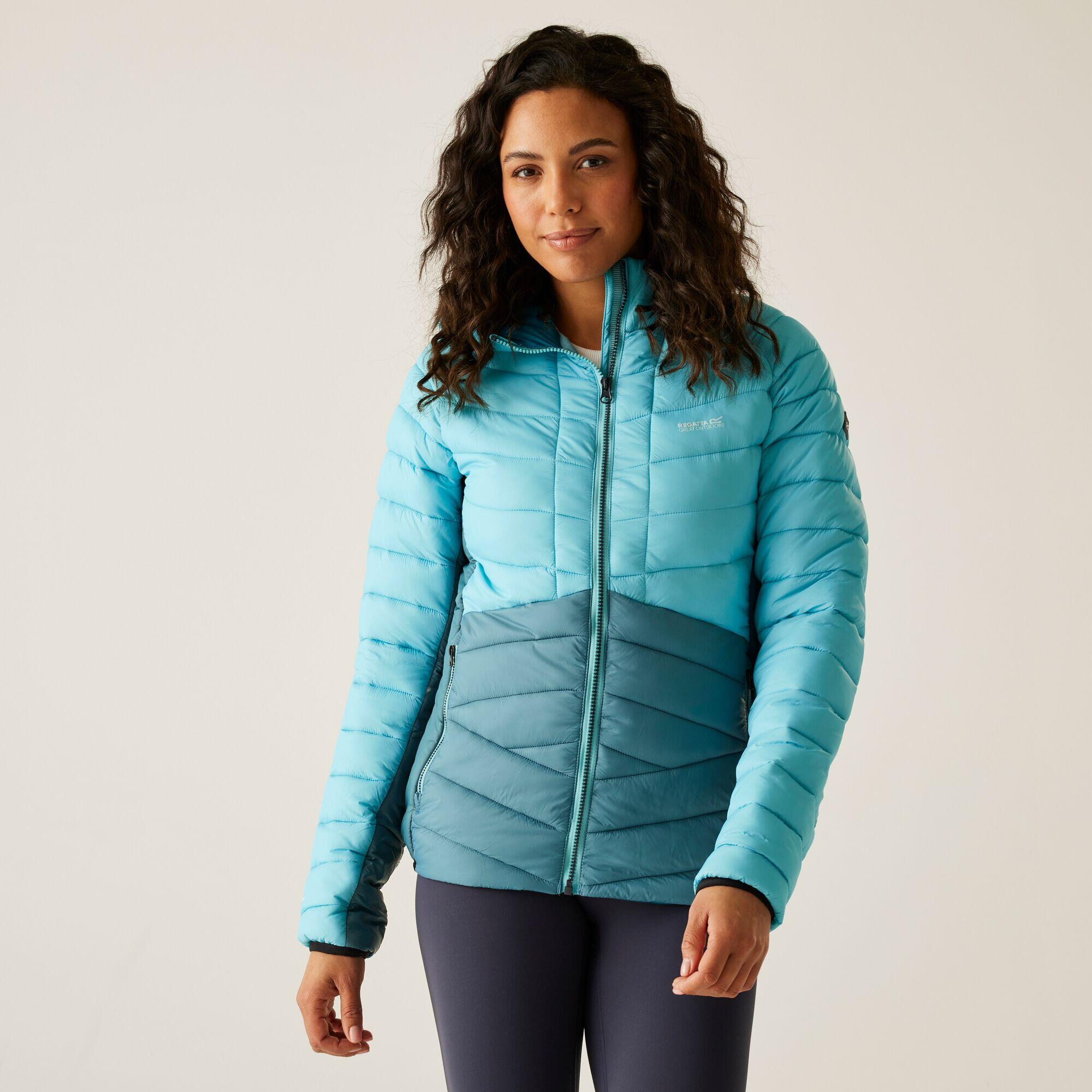 Kurtka damska przejściowa ocieplana z kapturem Dalent