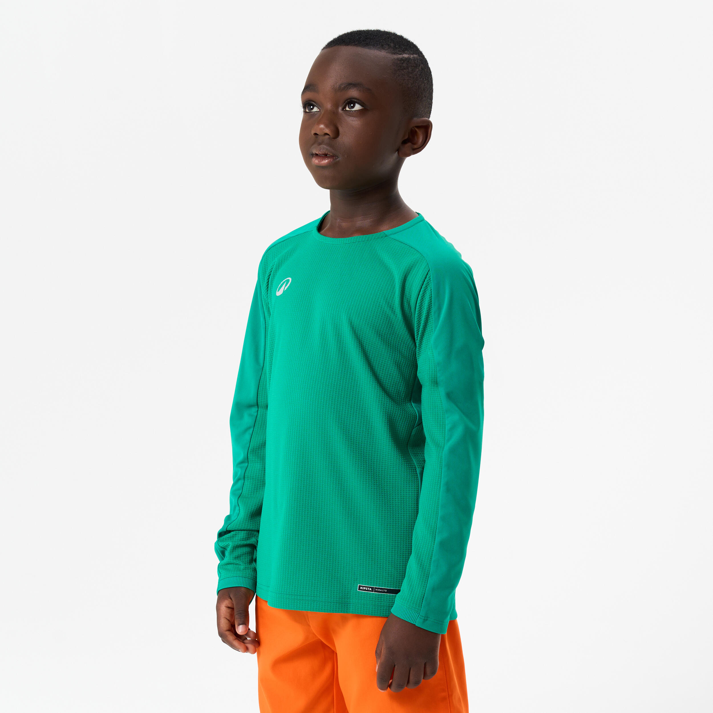 Koszulka piłkarska z długim rękawem dla dzieci Kipsta Viralto Club