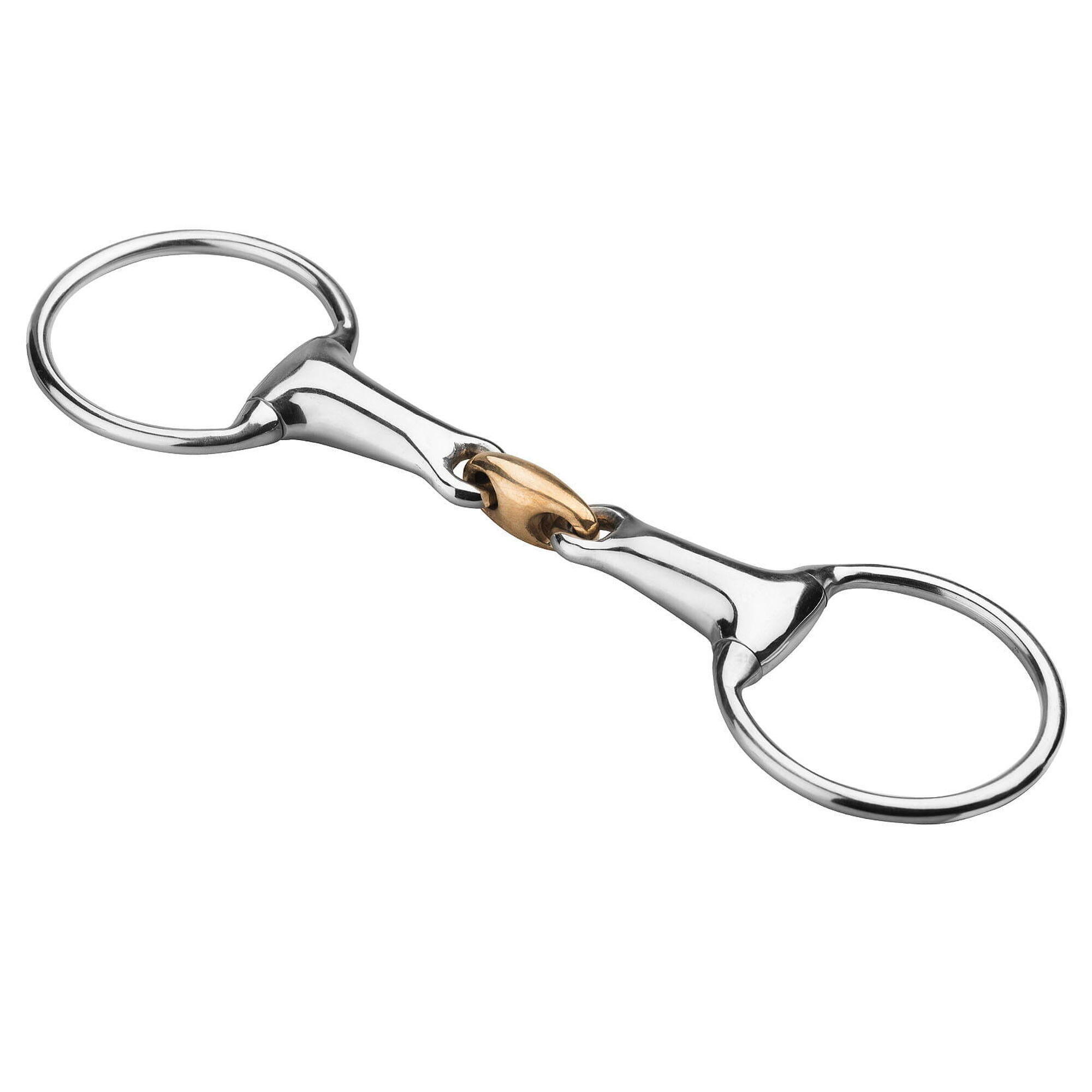 Wędzidło oliwkowe START puste podwójnie łamane