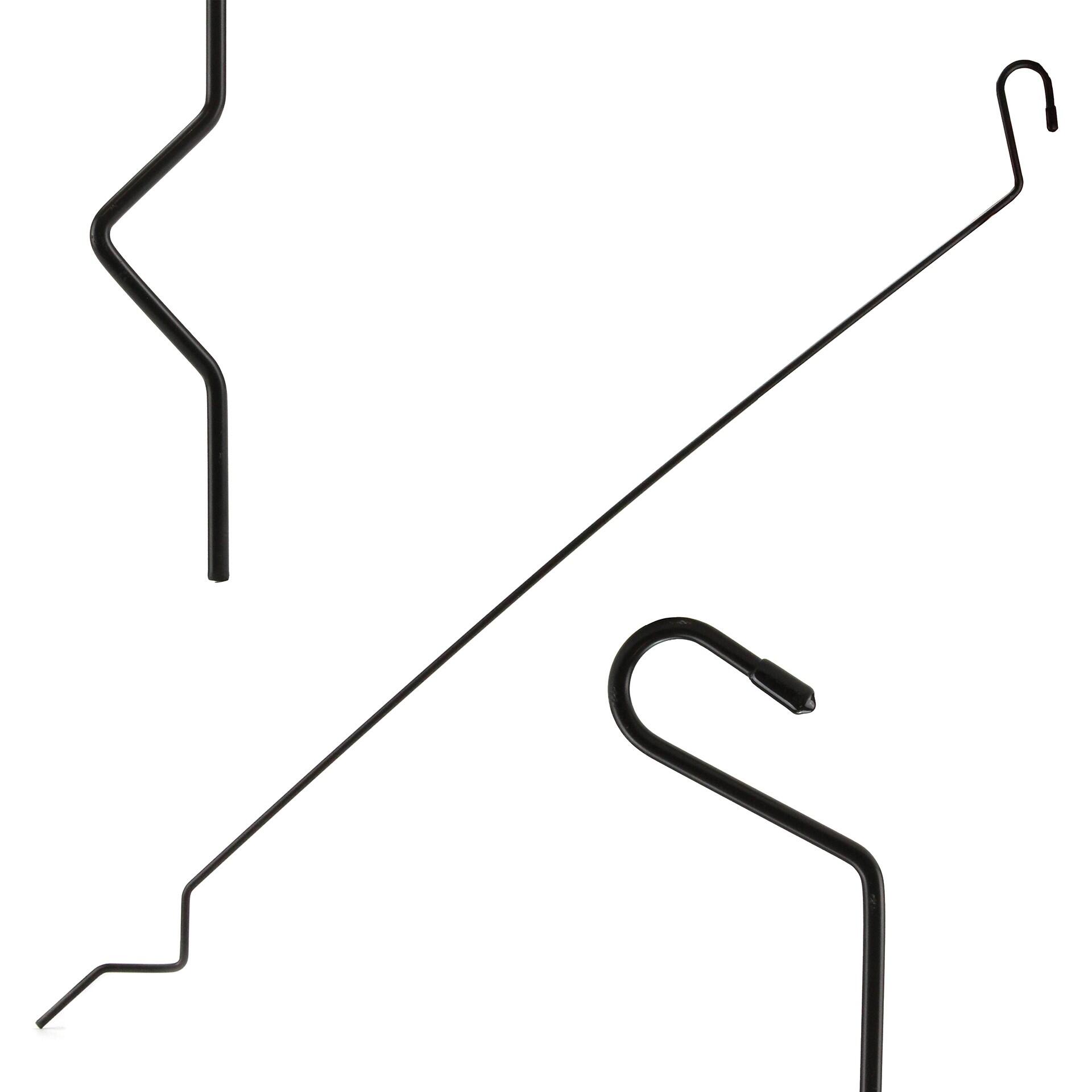 Podpórka okiennic namiotu dachowego 80 cm czarna