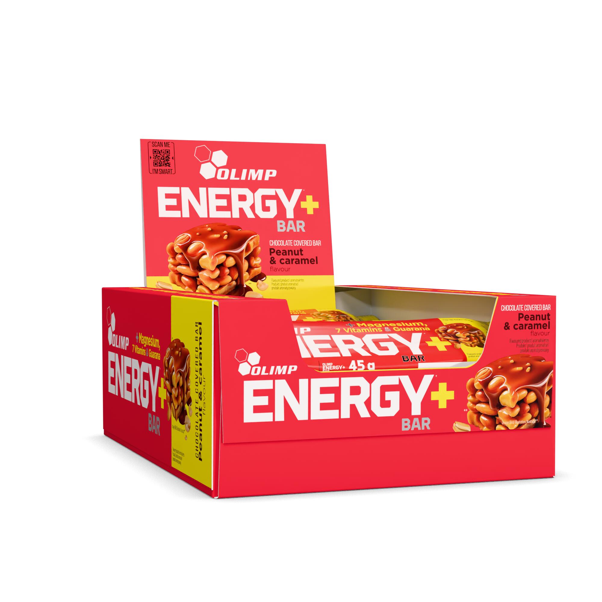 Olimp Energy+bar -20 x 45 g - Peanut Caramel DISPLAY