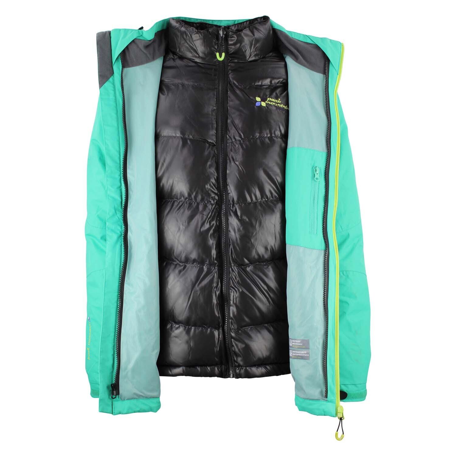 Kurtka narciarska 3 w 1 damska z odwracalnym designem Peak Mountain Acixi