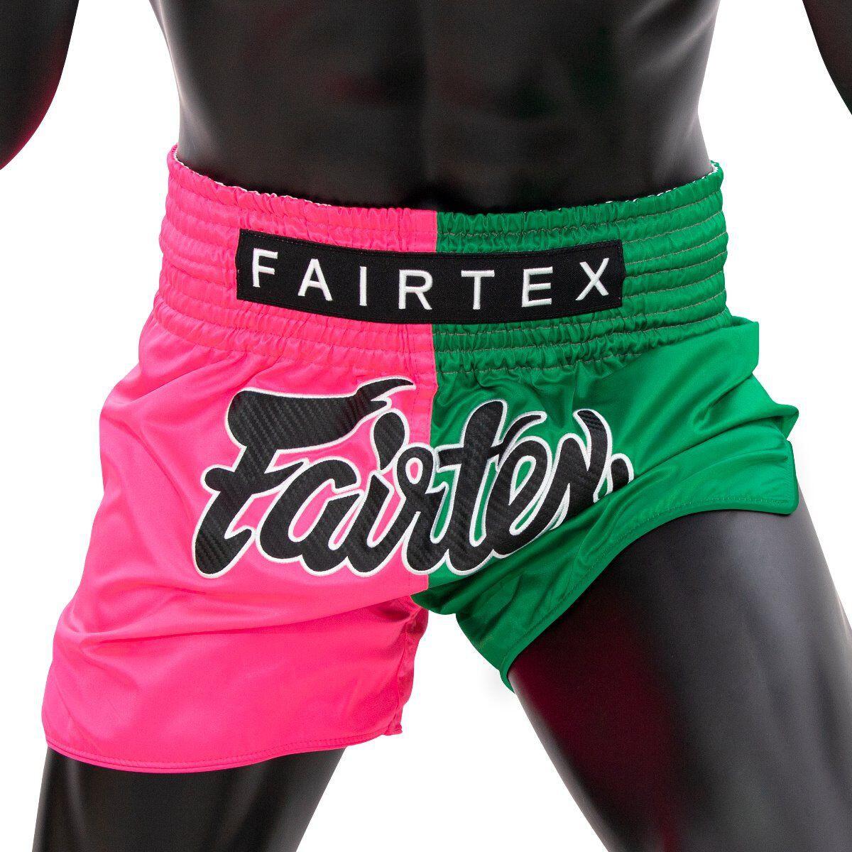 Spodenki Muay Thai Fairtex BS1911 Różowe/Zielone M
