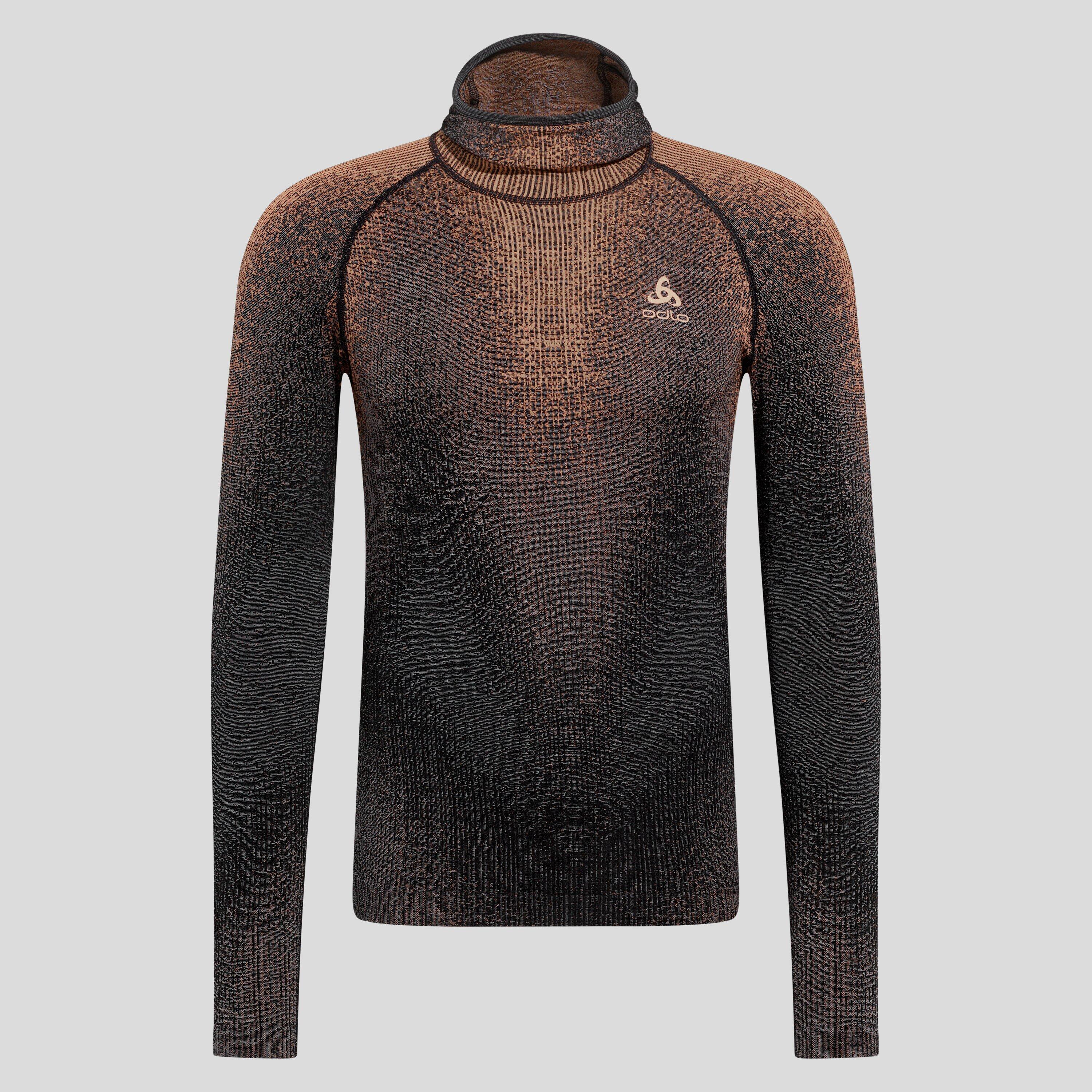 Bluza termoaktywna męska Odlo Blackcomb Eco BL Top Facemask LS