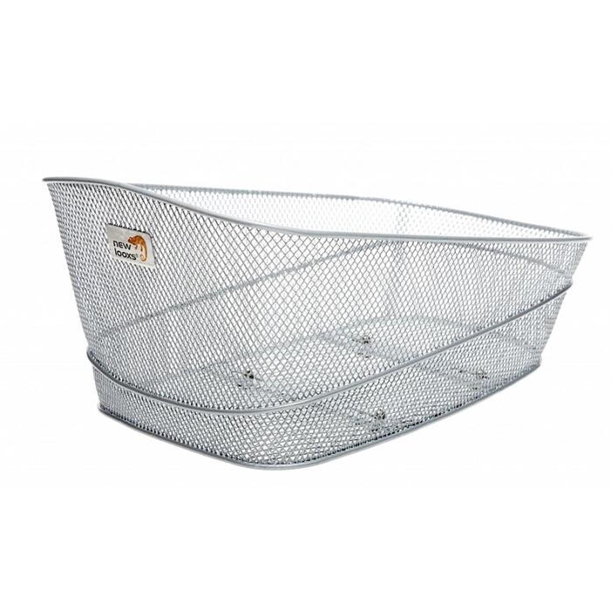 Kosz Rowerowy Stresa 22 Litry 42 X 33 X 20 Cm - Srebrny