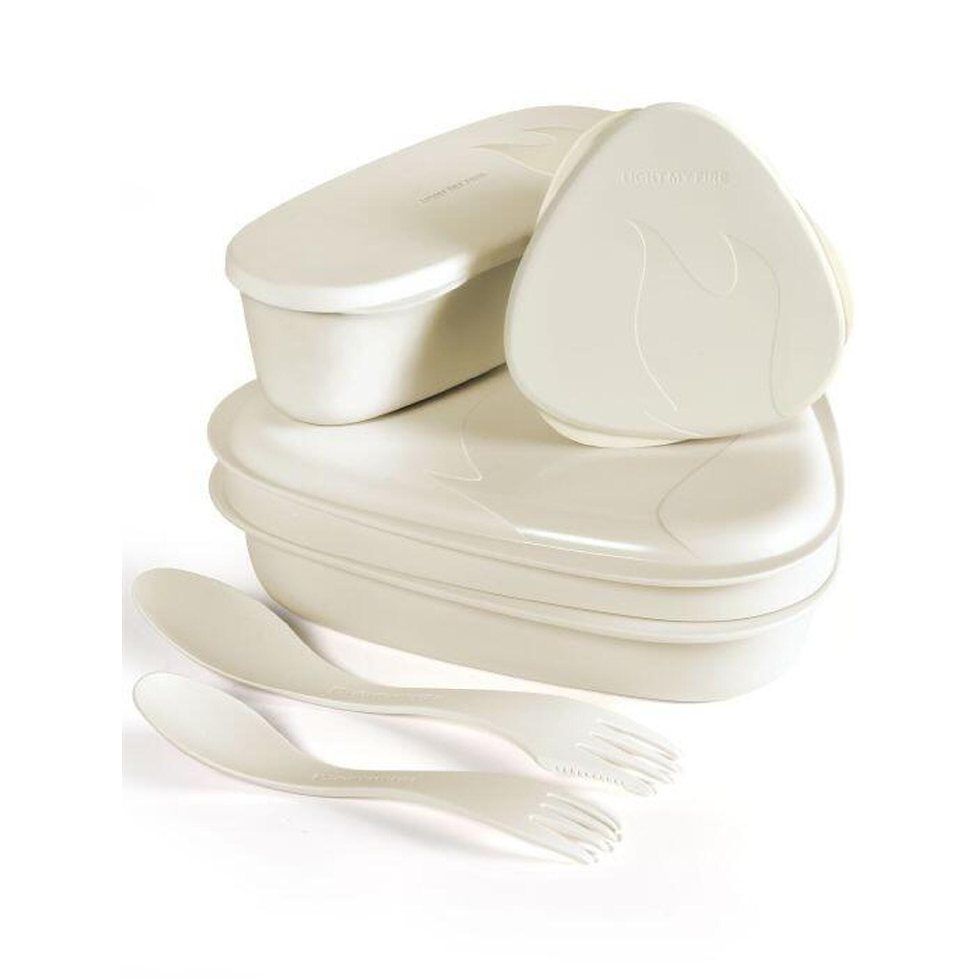 Menażka zestaw naczyń turystycznych z dwoma sporkami Lunch Kit