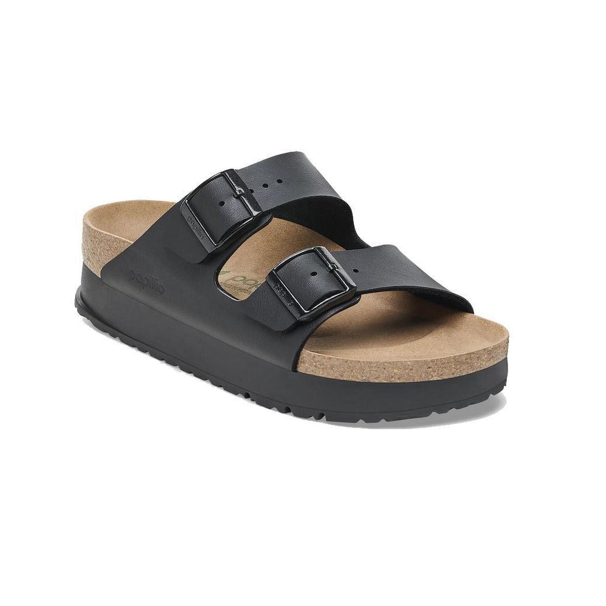 Sandały Birkenstock Arizona Pap Flex Platforma Czarny