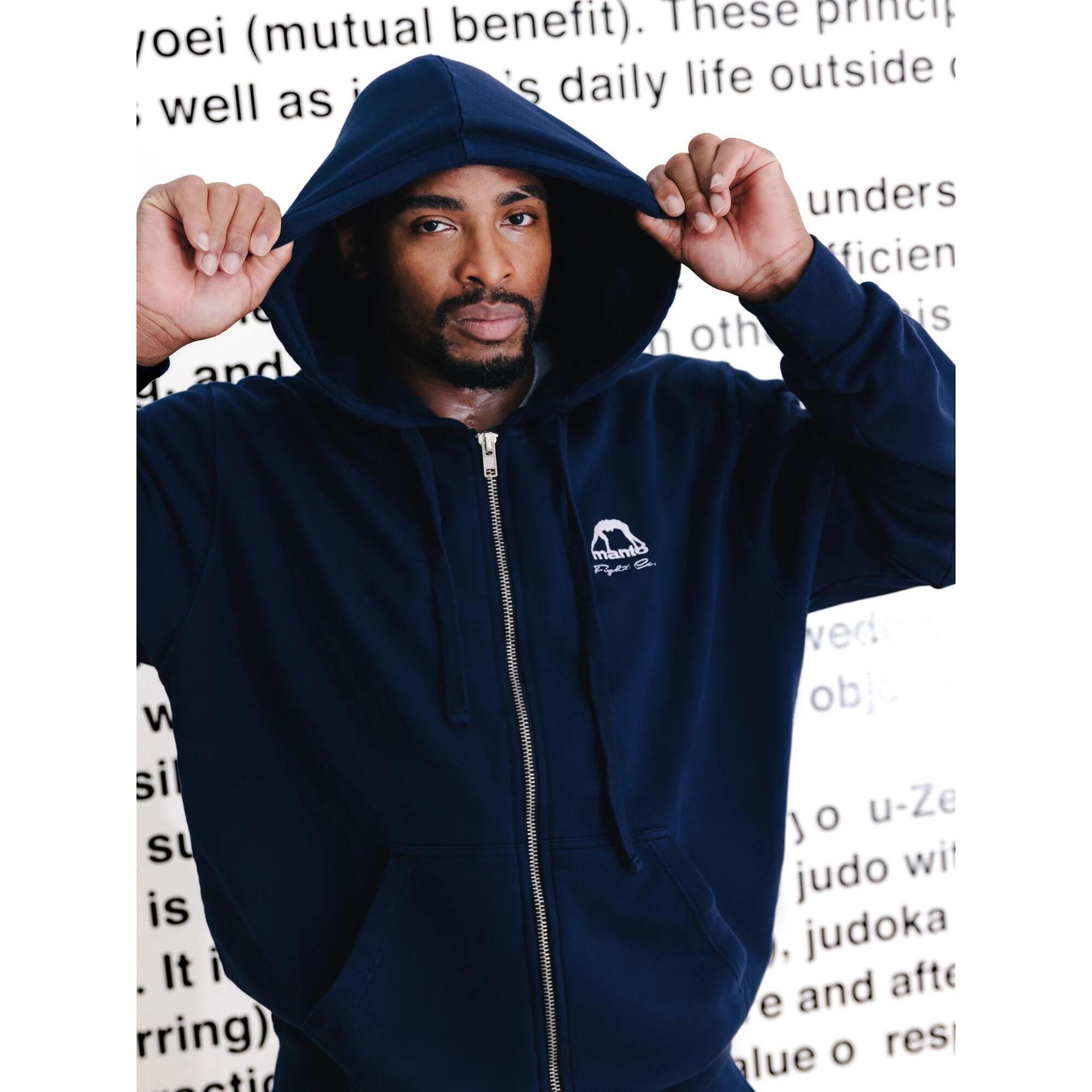 MANTO bluza z kapturem FIGHT COMPANY granatowa