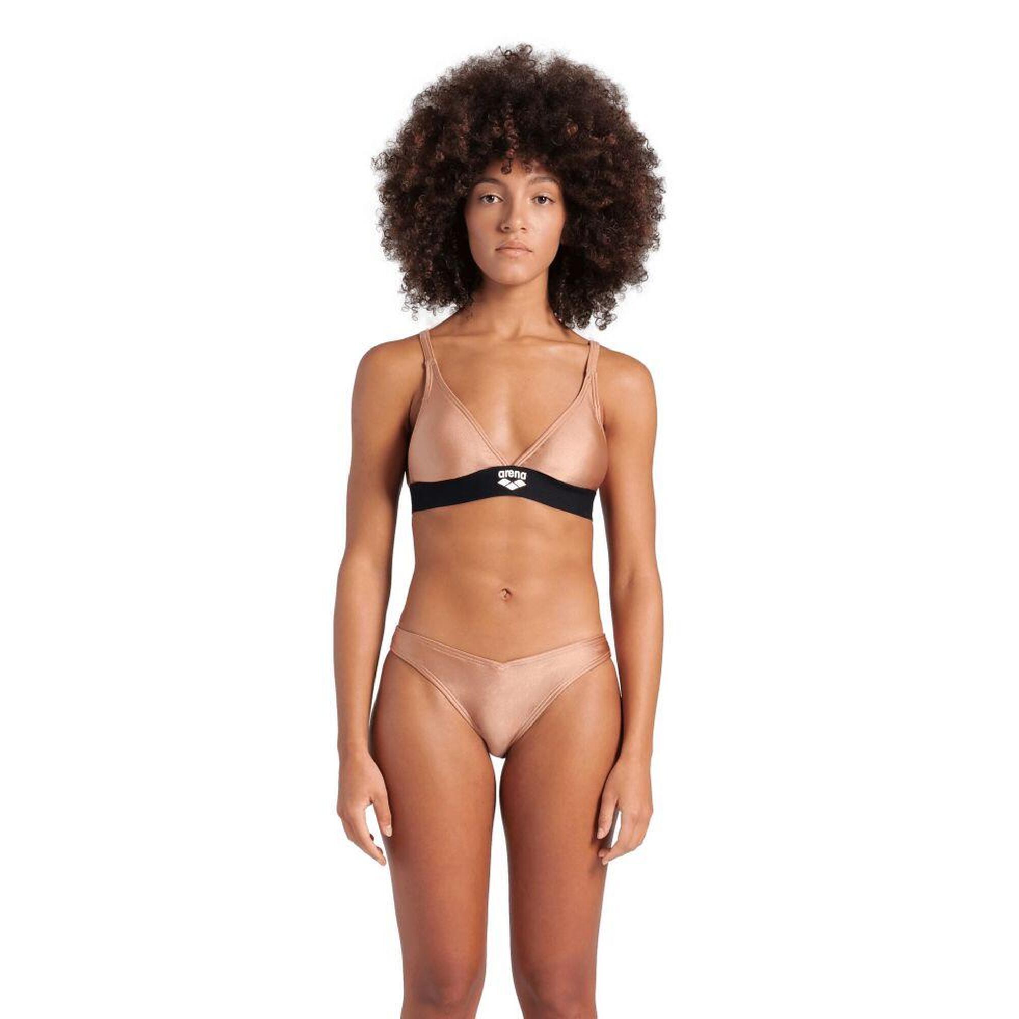 Strój kąpielowy damski dwuczęściowy bikini na basen Arena Logo Tape