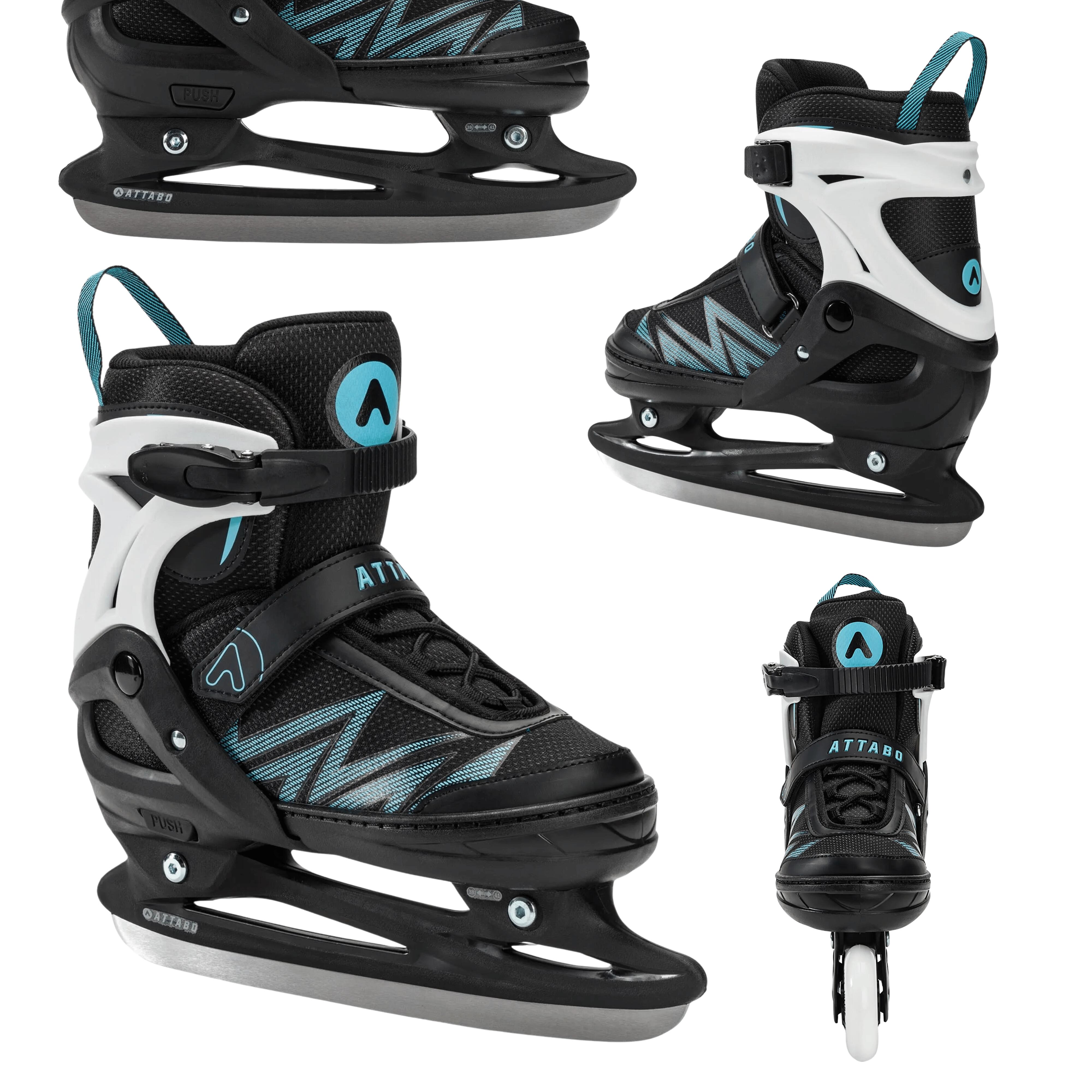 Łyżworolki dziecięce ATTABO 2w1 rolki i łyżwy Kylo Regulowane