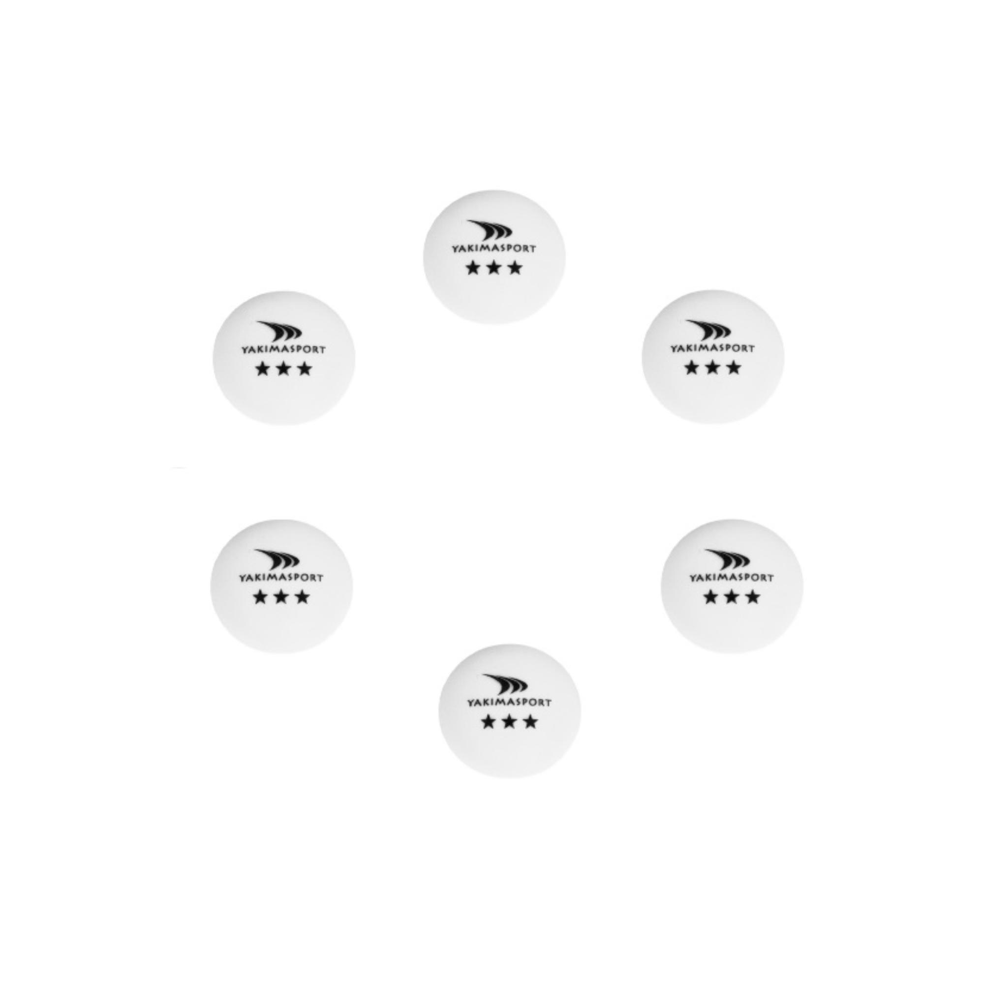 Piłeczki do tenisa stołowego Yakimasport 6 szt. białe