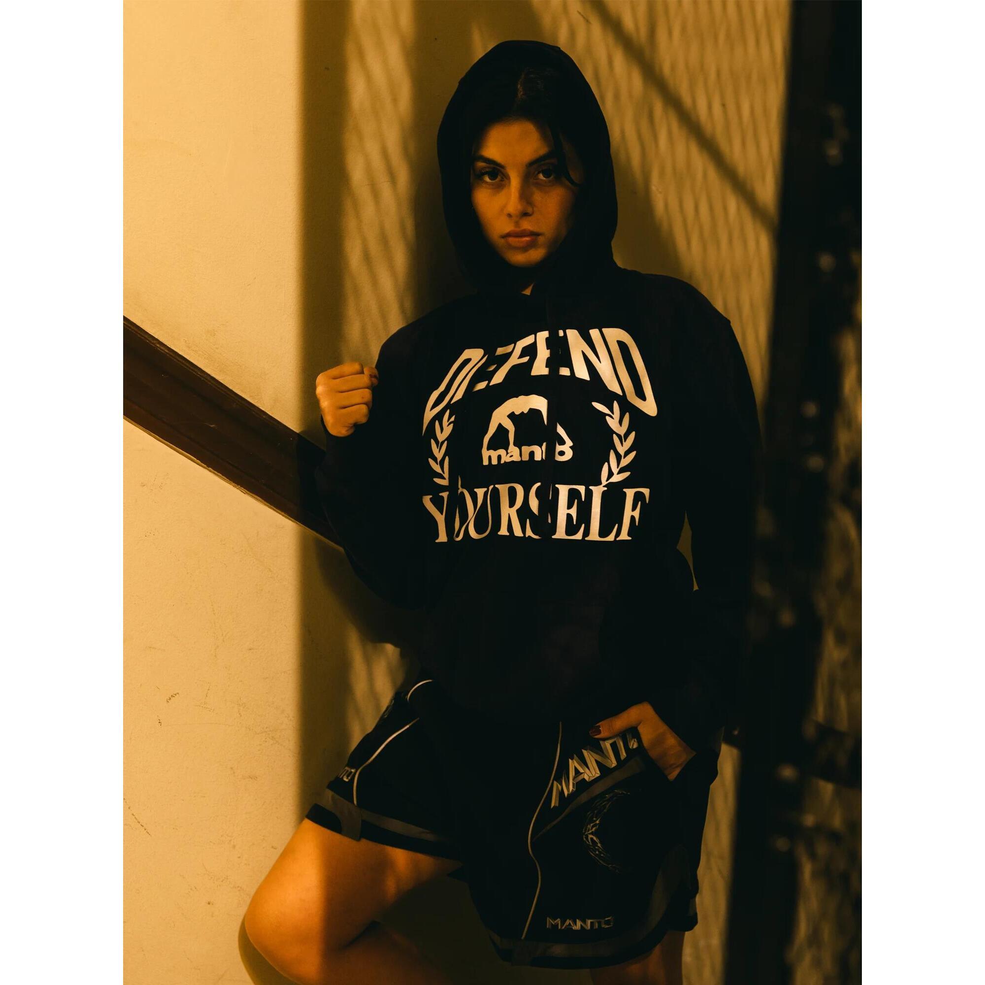 MANTO bluza z kapturem DEFEND czarna