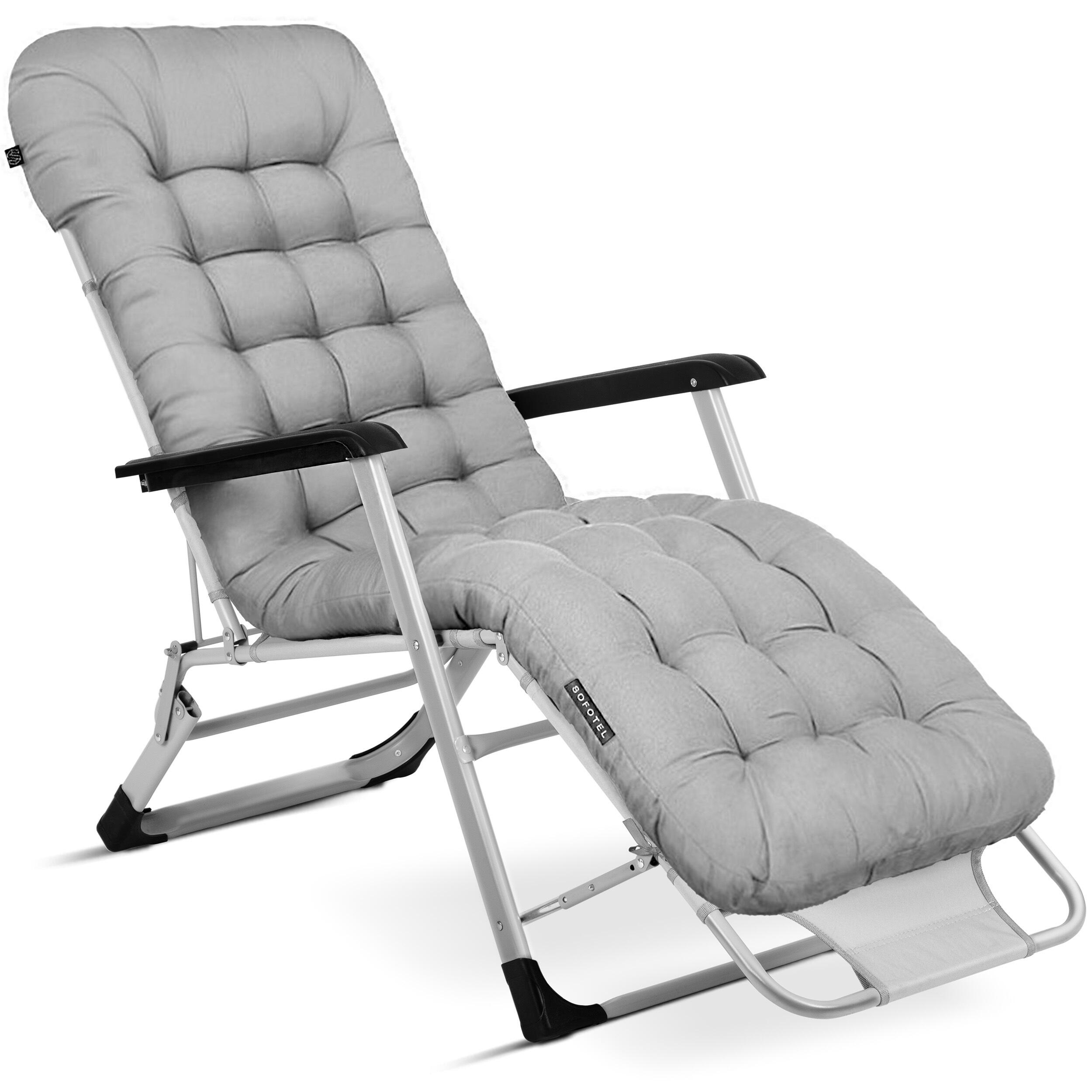 Leżak turystyczny plażowy składany z poduszką Sofotel