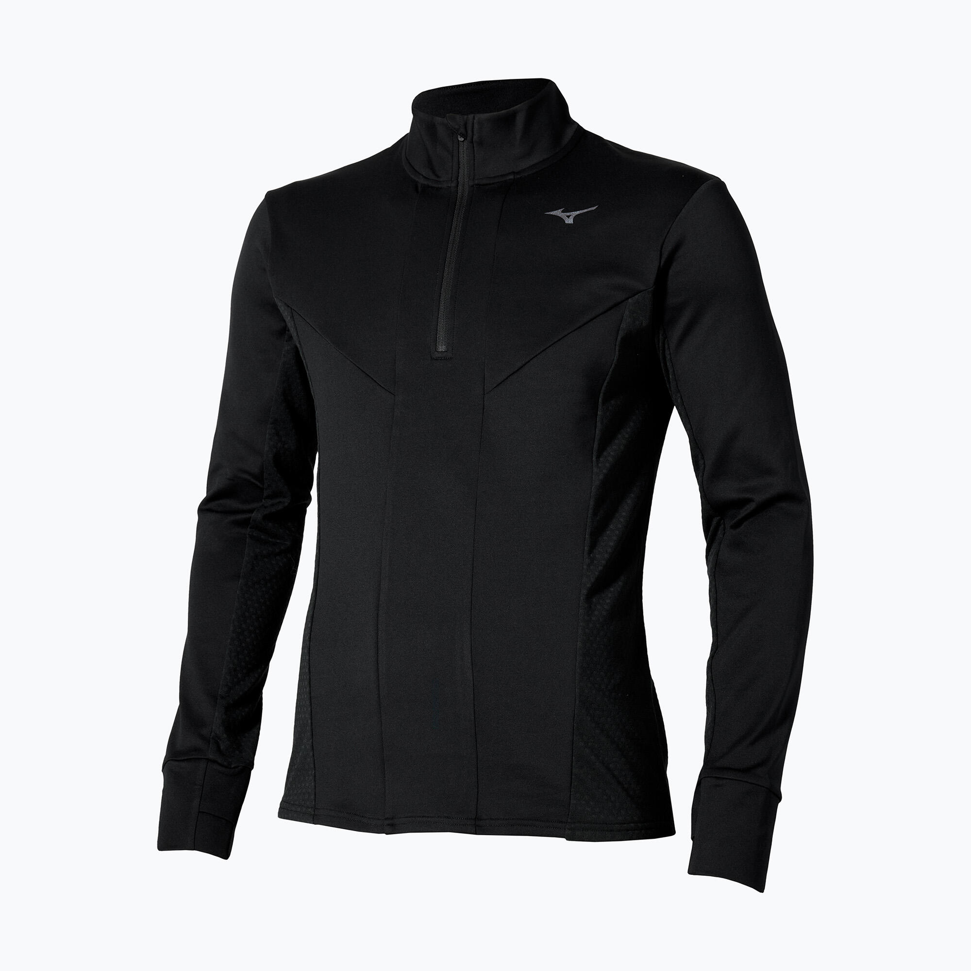 Bluza do biegania męska Mizuno Active Warm Half Zip black