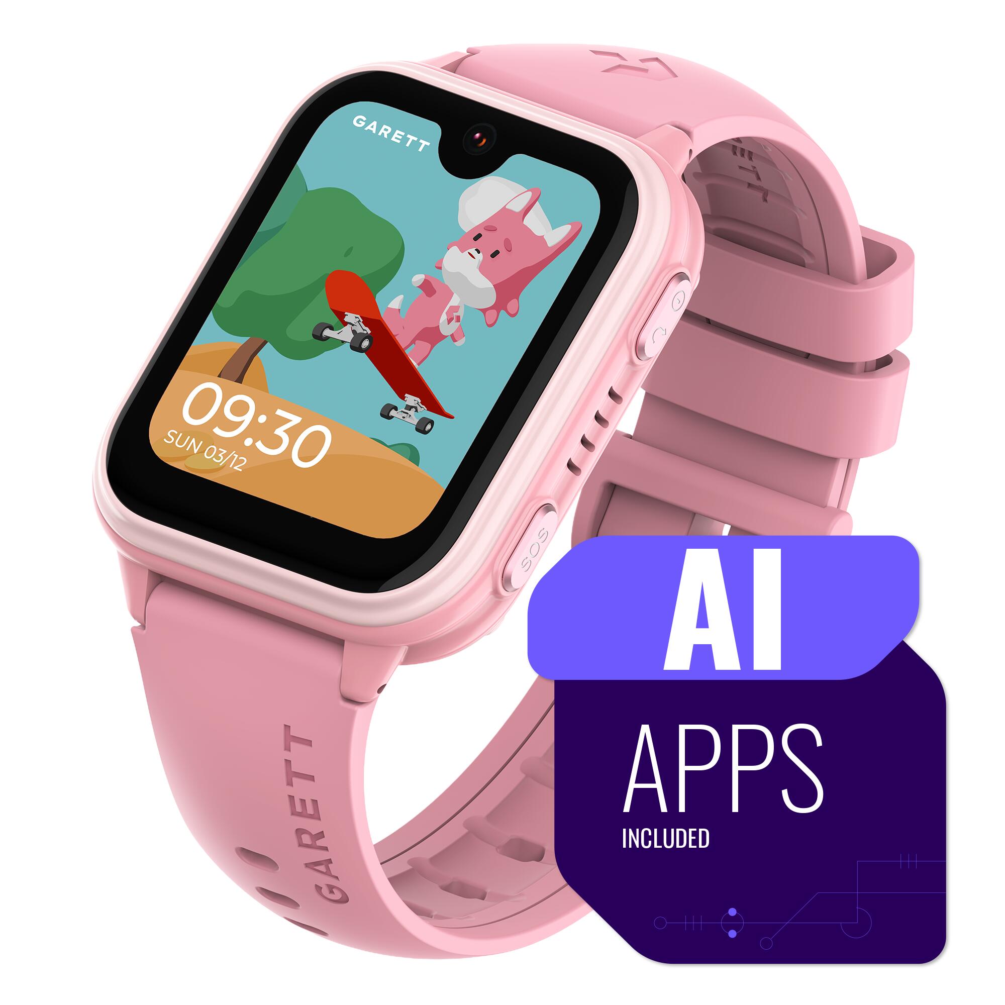 Smartwatch Garett Kids Vibe AI 4G różowy