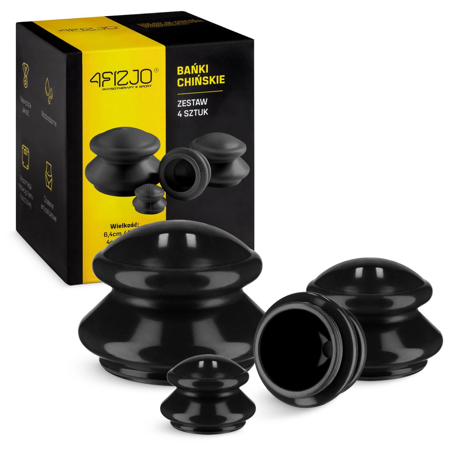 Bańki chińskie do masażu 4FIZJO 4 szt.