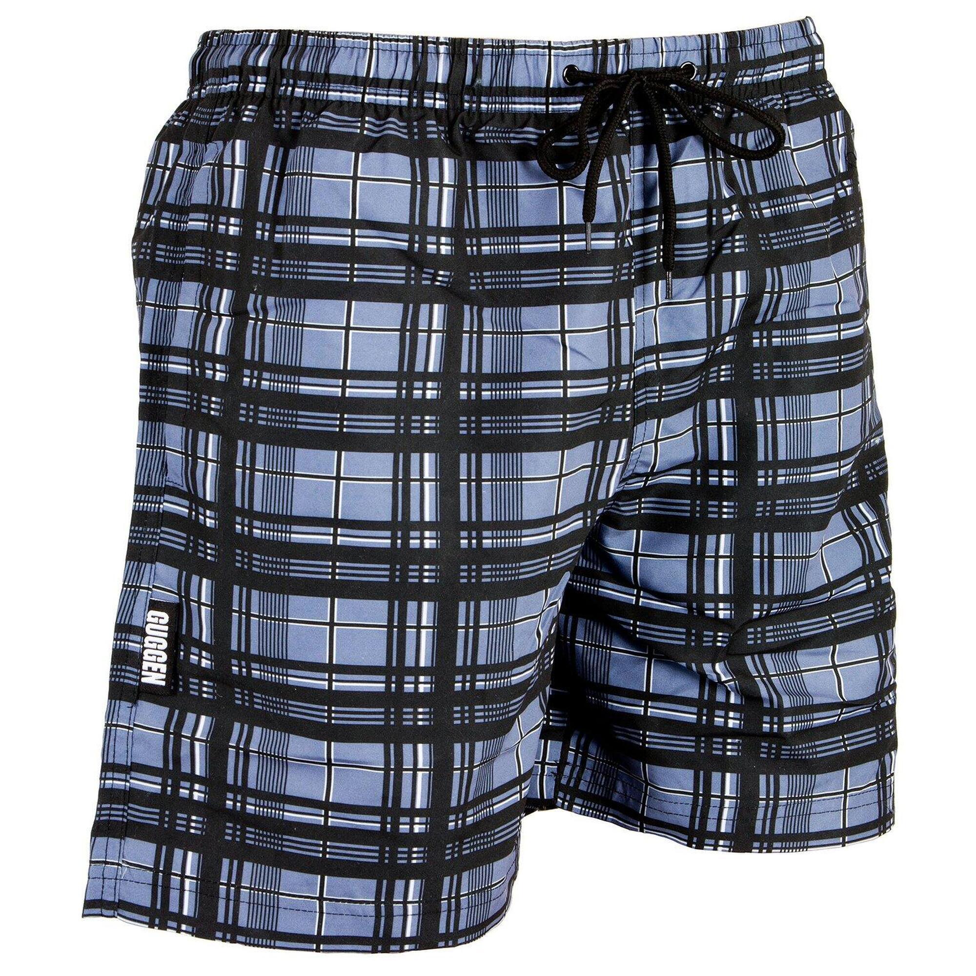 Kąpielówki męskie w kratkę Wysoka jakość druku