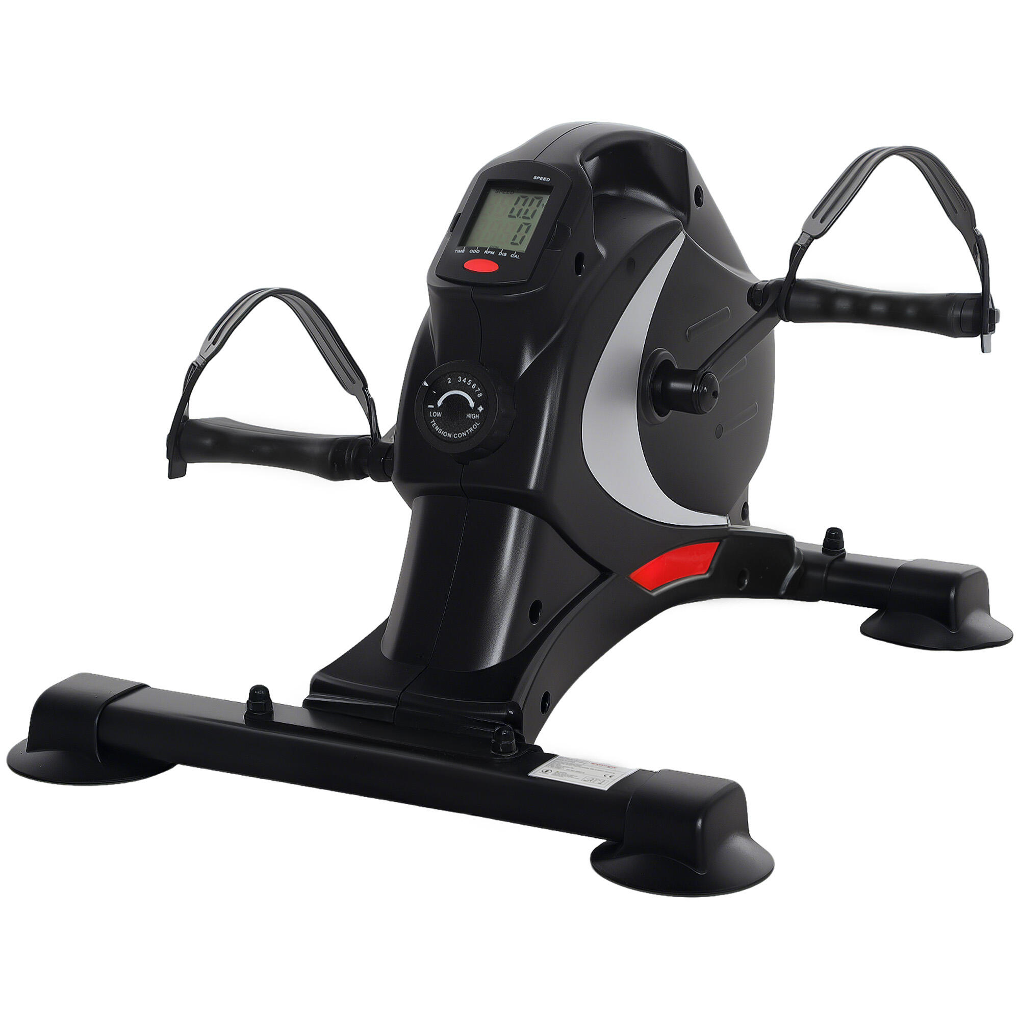Rower treningowy SPORTNOW, zestaw pedałów, 8 poziomów oporu, wyświetlacz LCD