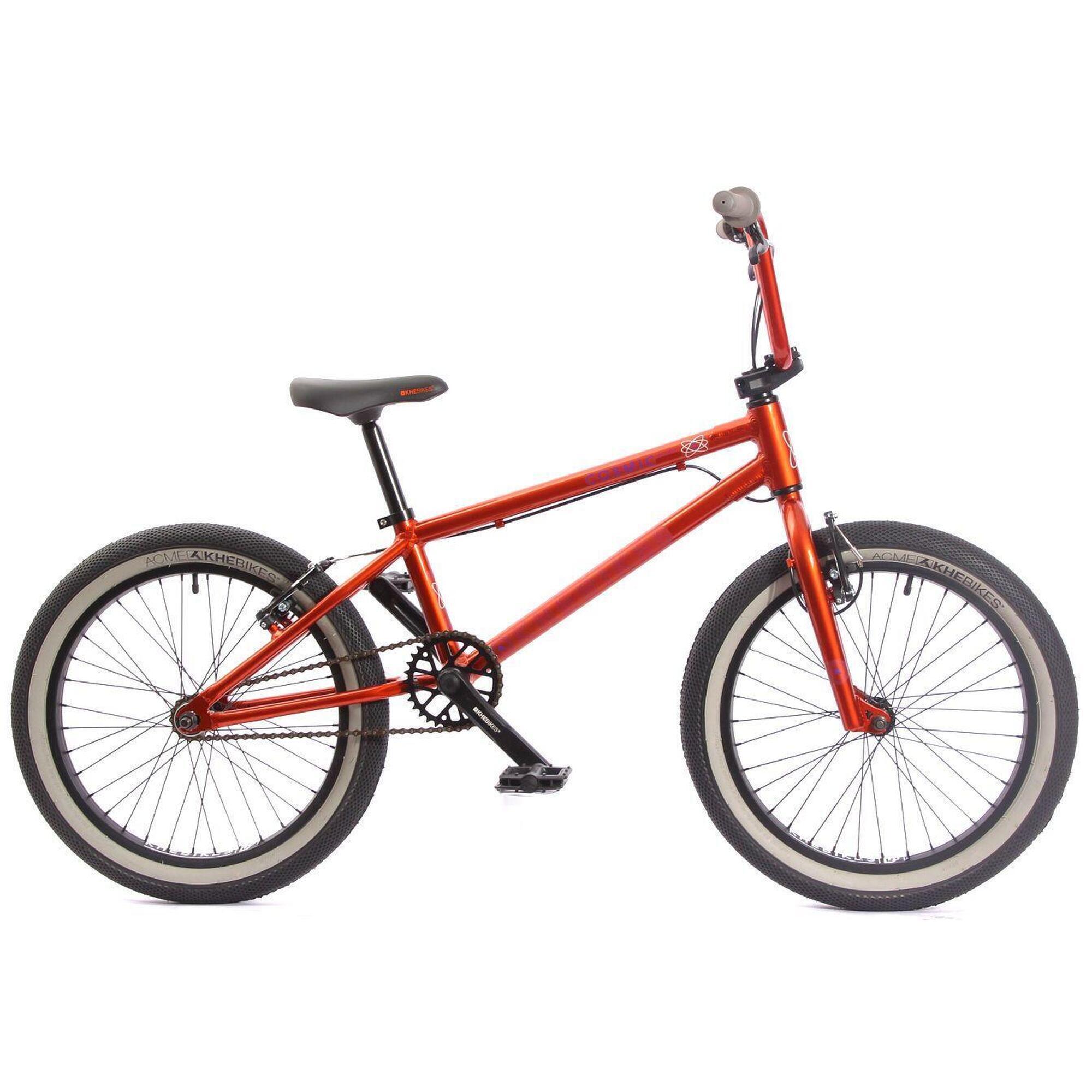 Rower BMX dziecięcy aluminiowy COSMIC AL pomarańczowy 20 cali 10,6 kg