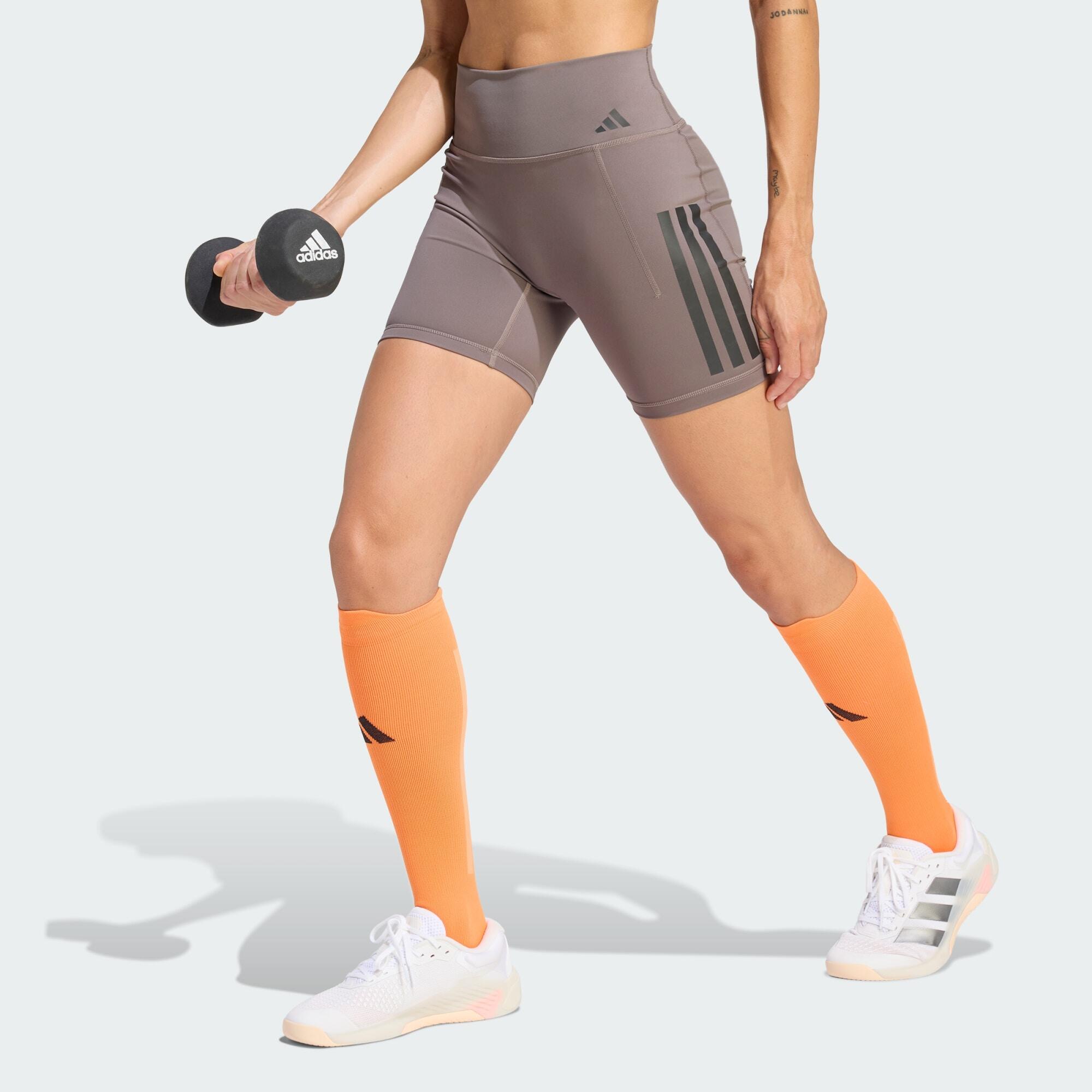 Krótkie legginsy Optime Workout 3-Stripes