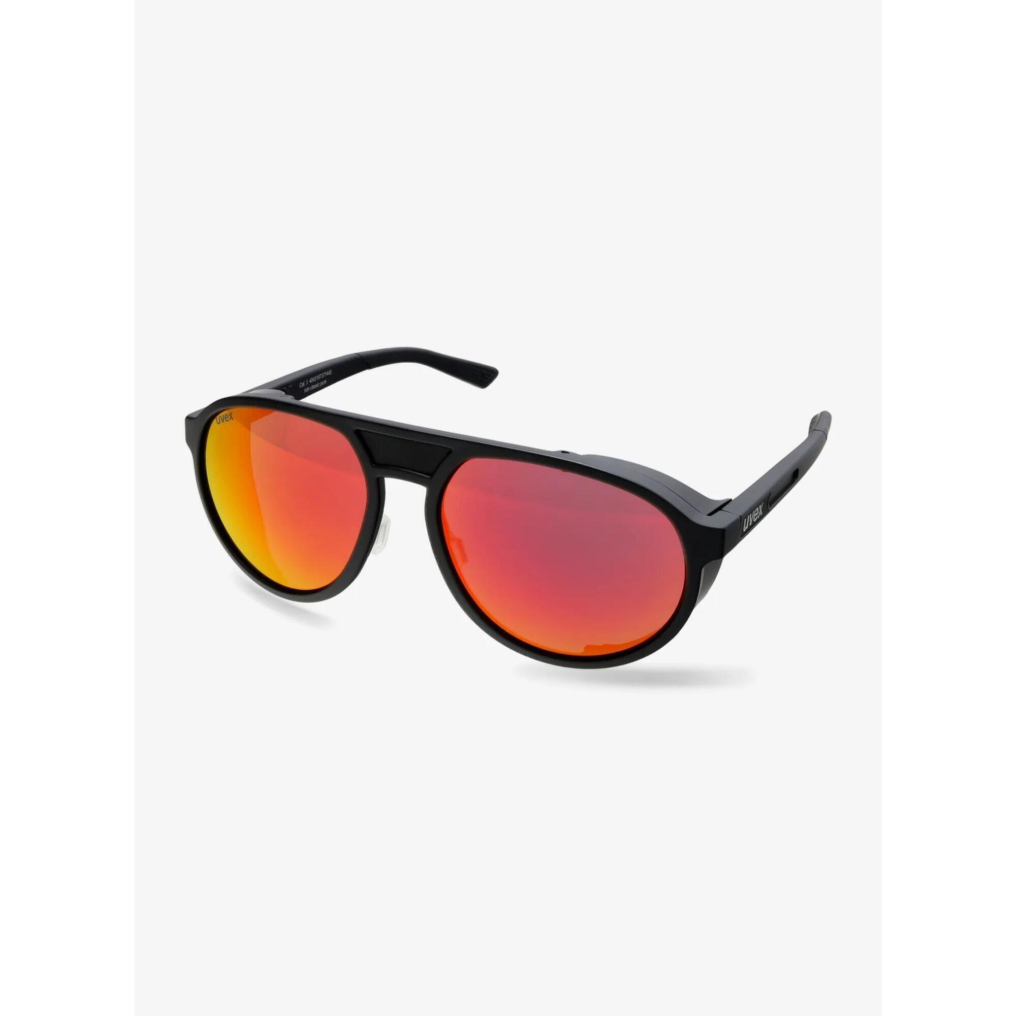 Okulary przeciwsłoneczne Uvex MTN Classic Pure - black/mirror red/supravision