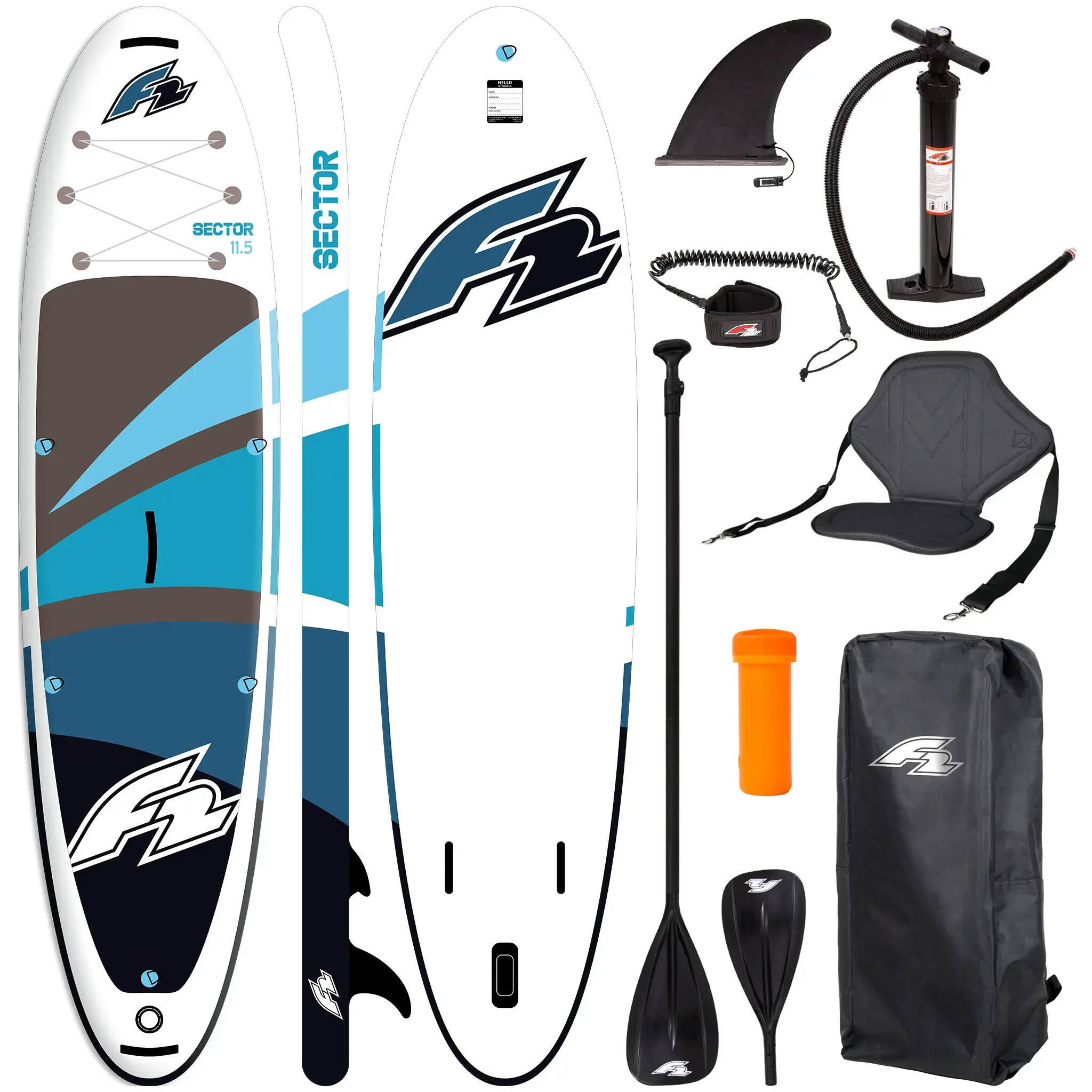 Deska Sup Pompowana F2 Sector 11'5" 350 CM BLUE COMBO