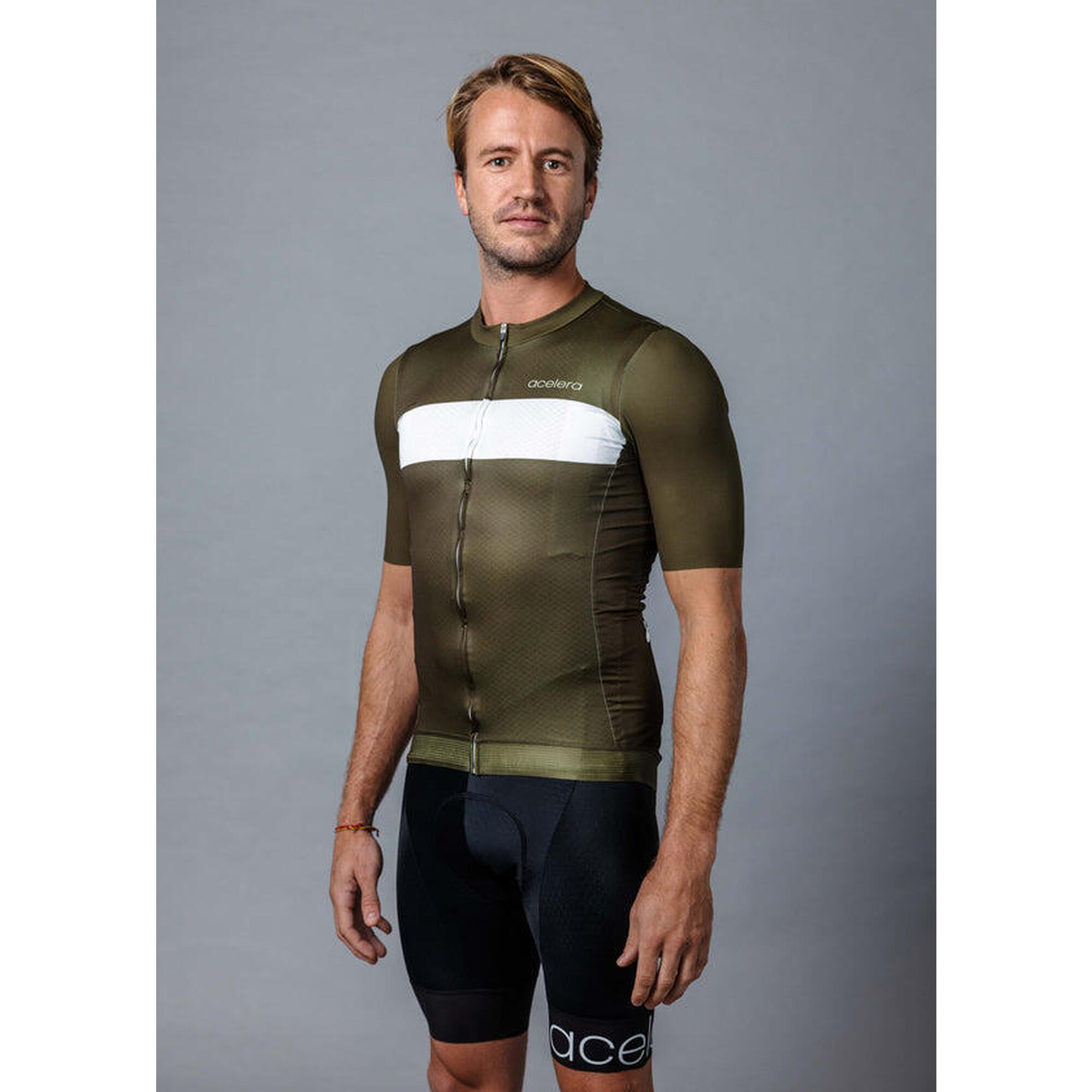 Męska profesjonalna koszulka kolarska z krótkim rękawem