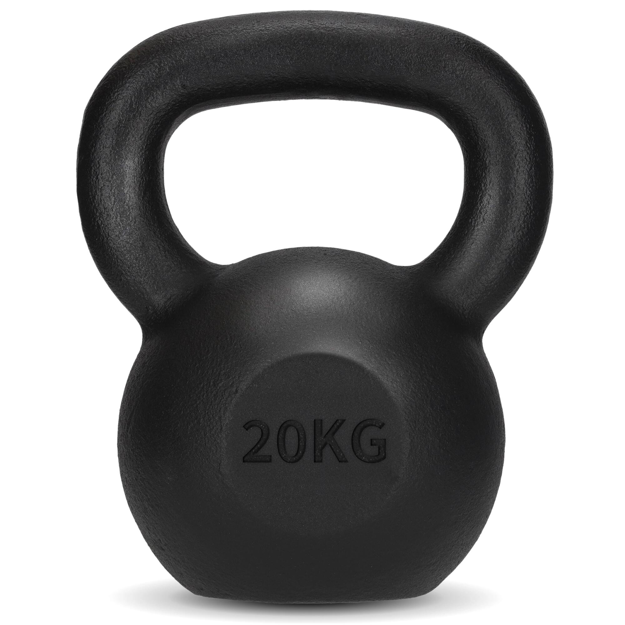 Żeliwny kettlebell do ćwiczeń siłowych 4FIZJO