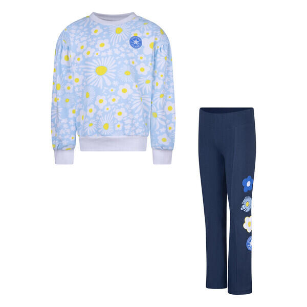 Dziewczęca bluza i legginsy z nadrukiem Converse