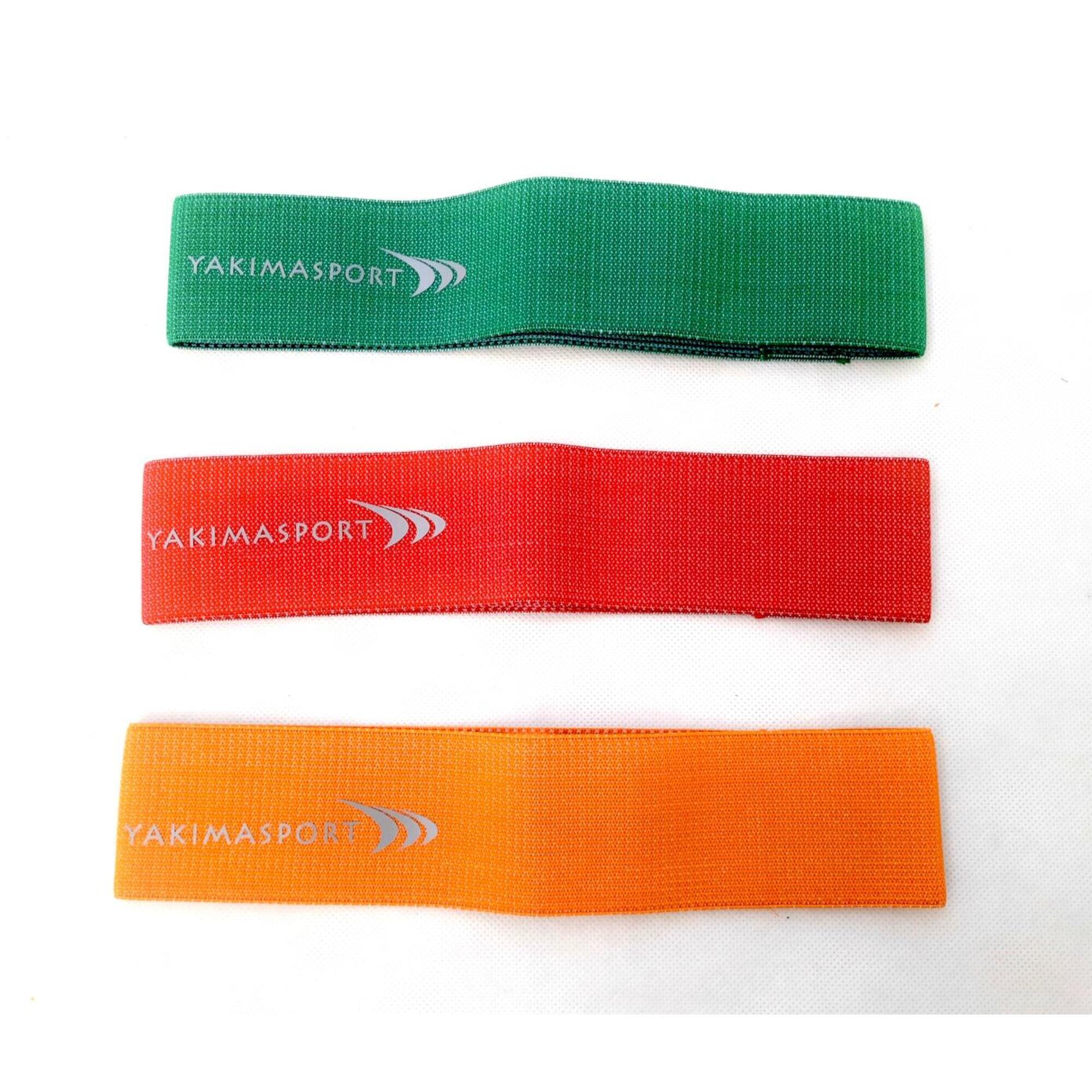 Taśma elastyczna fitness Yakimasport zestaw 3 taśm