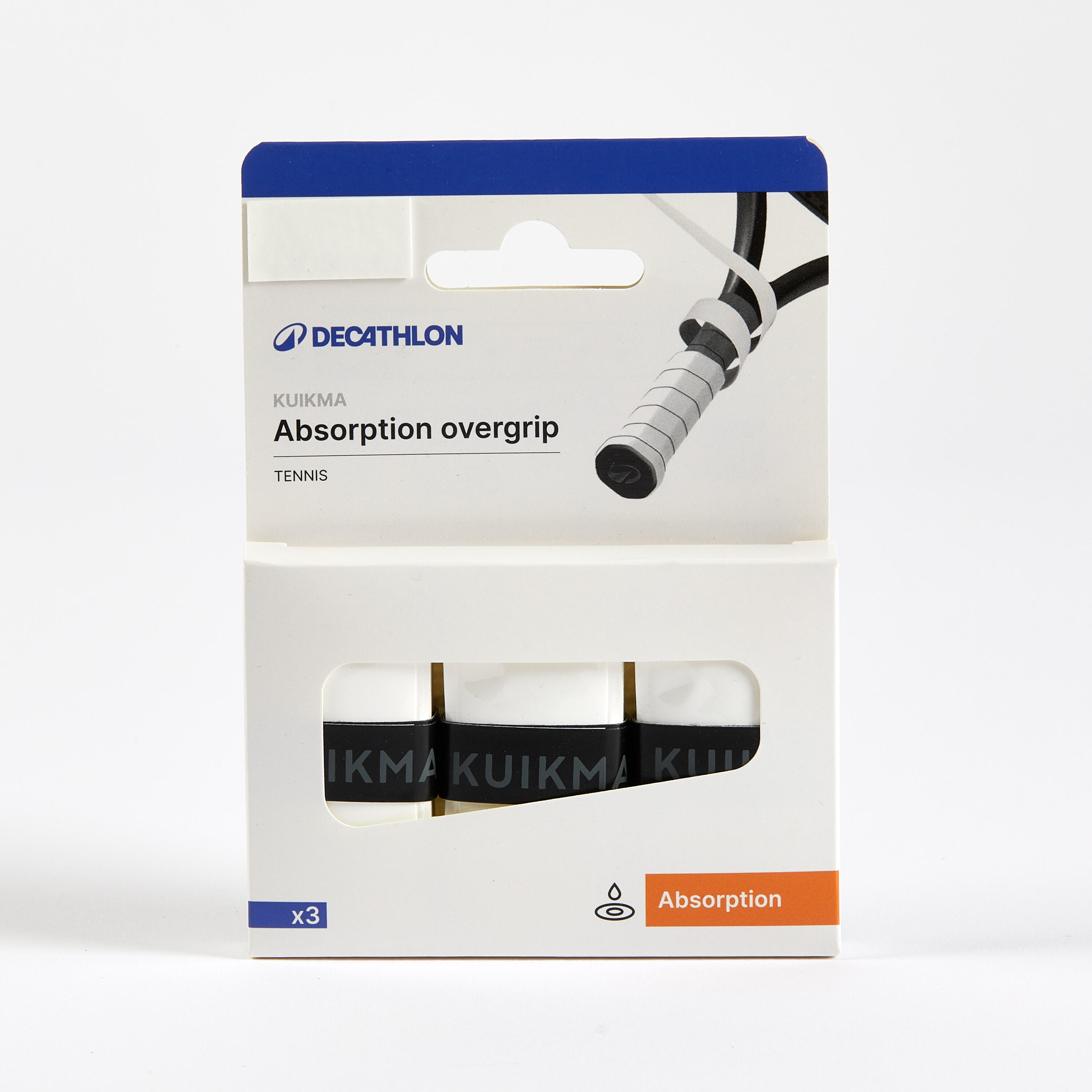 Owijka wierzchnia tenisowa Kuikma Absorb 3 sztuki