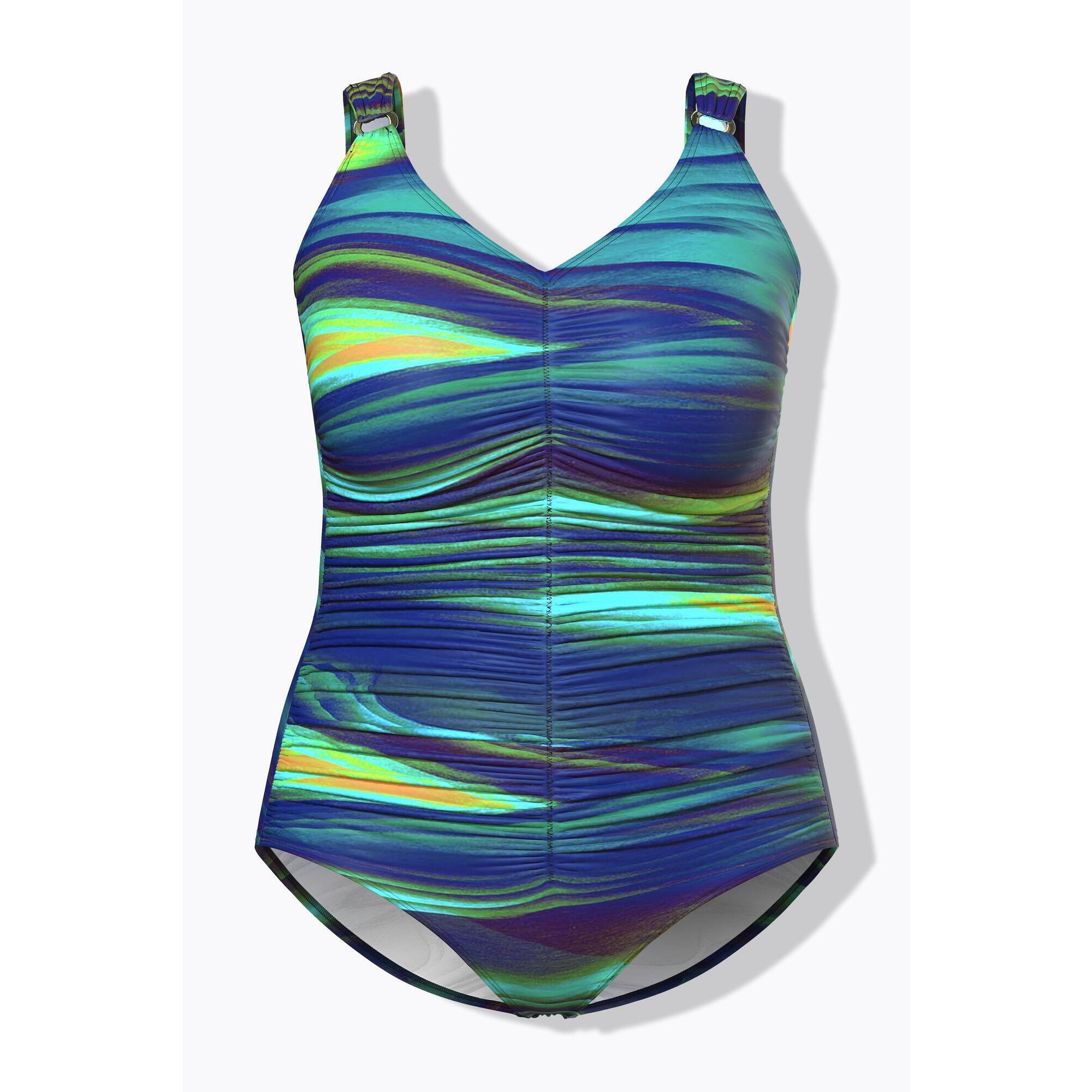 Damski Kostium kąpielowy marszczenie miękkie miseczki