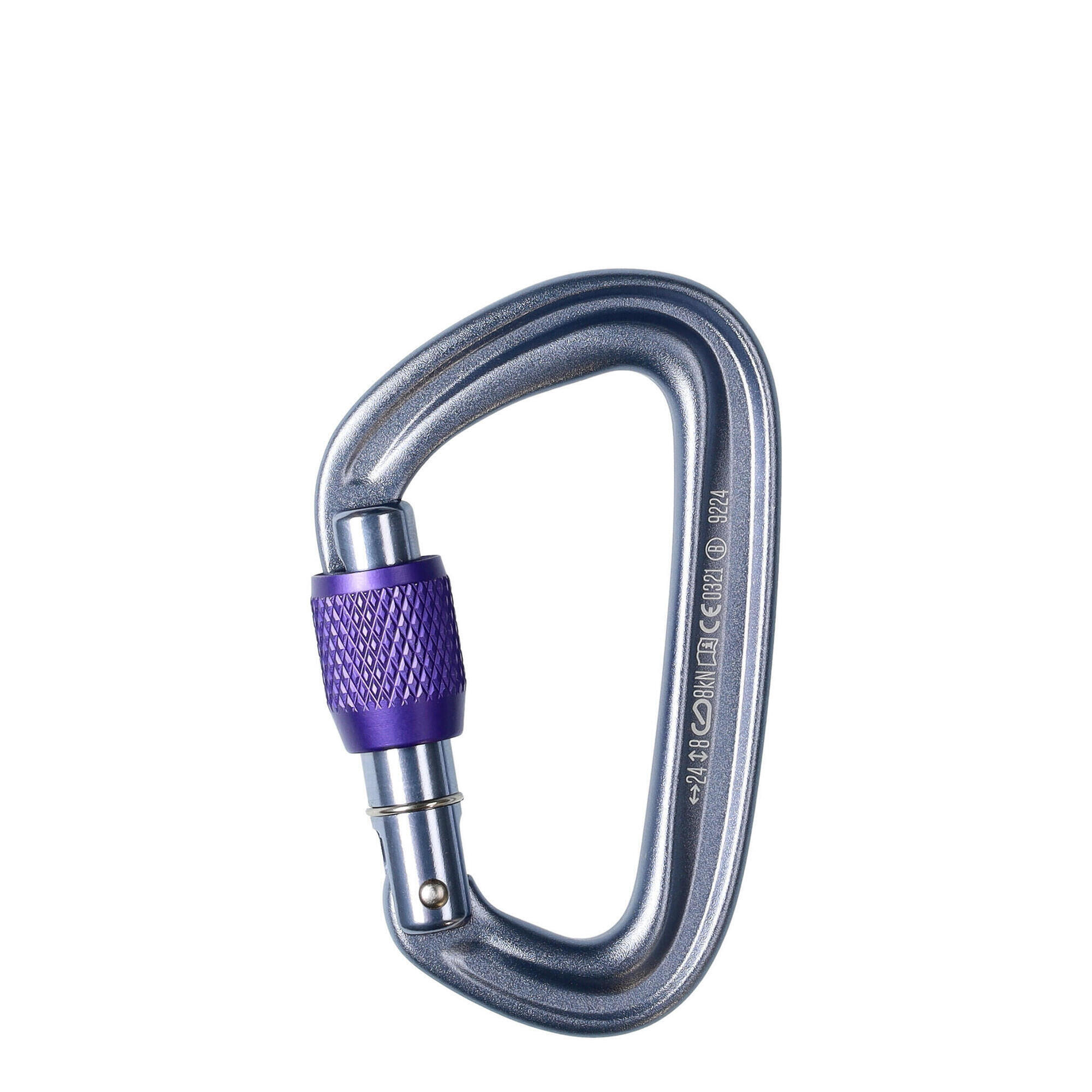 Karabinek Black Diamond LiteForge Screwgate - gray