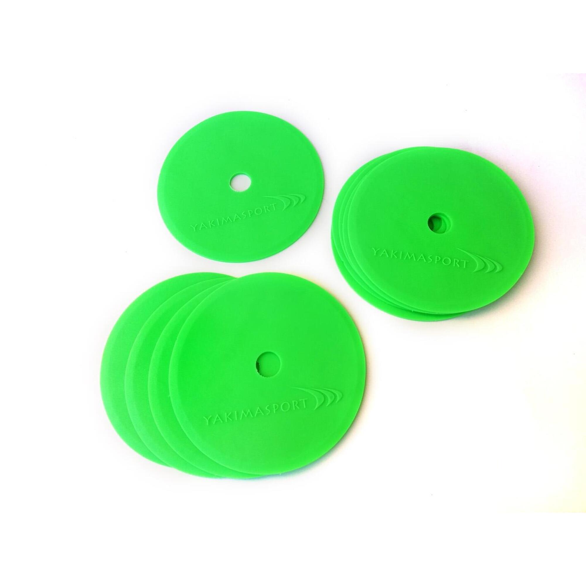 Znaczniki pola płaskie, maty znakujące – zestaw 10 szt. (zielone)