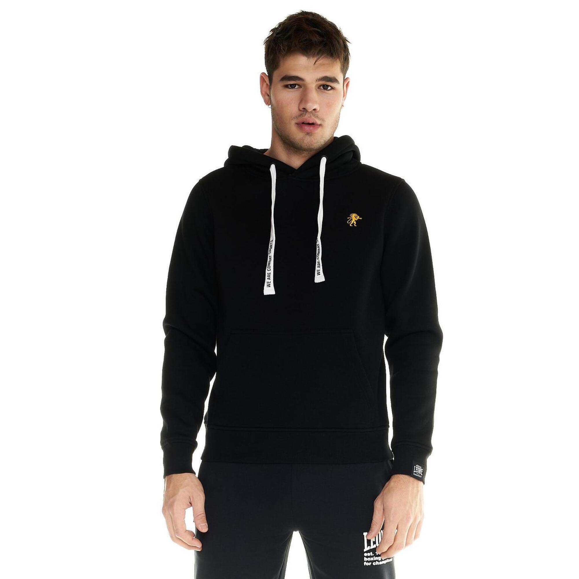 Męska bluza z kapturem Leone, miękka basic