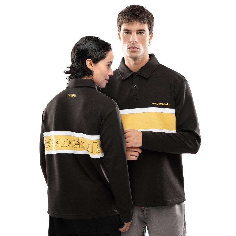 Męska koszulka polo z długim rękawem Rayo Club Lifestyle Siroko RC Dribble Bl