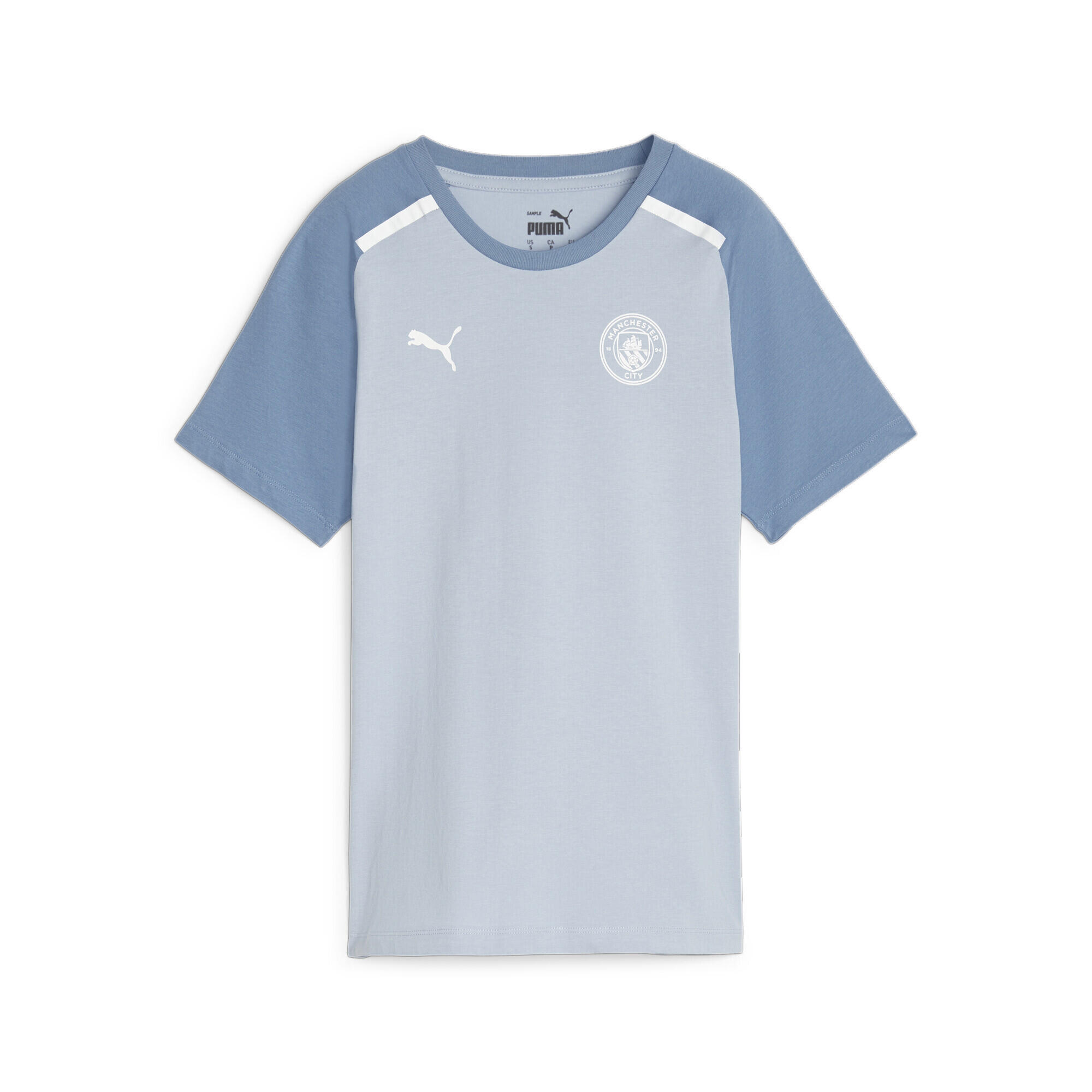 Koszulka Mężczyzna Puma Manchester City Casuals niebieski