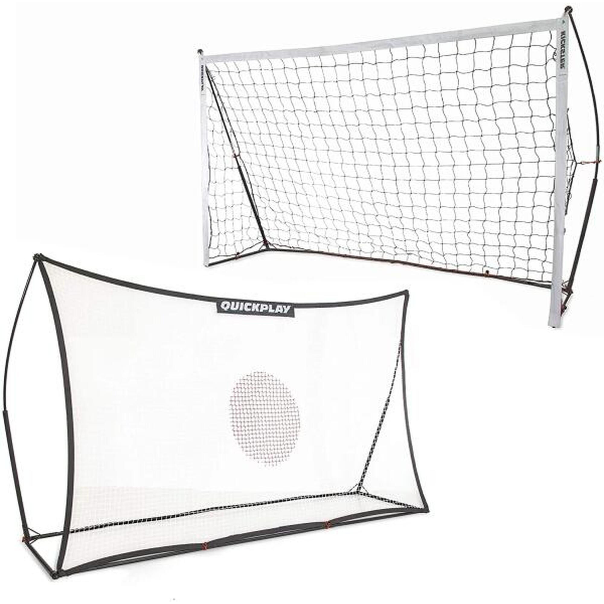 Bramka piłkarska QUICKPLAY KICKSTER + REBOUNDER 2-IN-1 240x150 CM