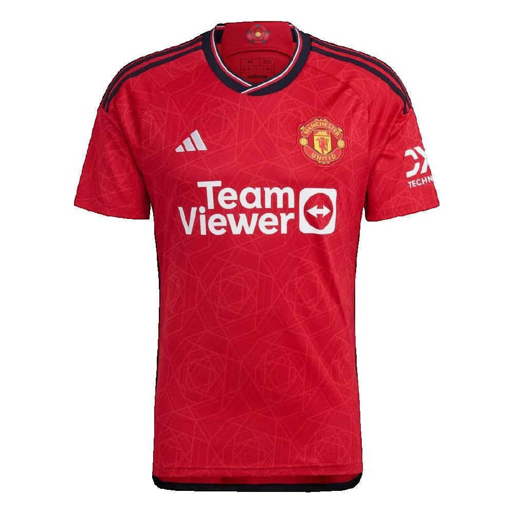 Koszulka Mężczyzna Adidas Domicile Manchester United 23-24 czerwony